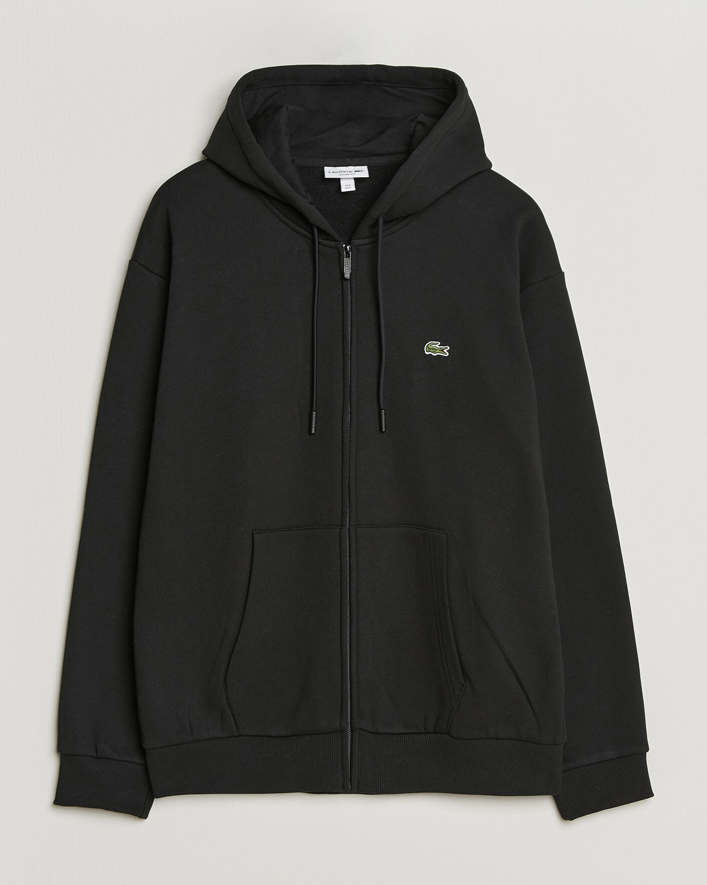 Mies | Puserot | Lacoste | Full Zip Hoodie Black
