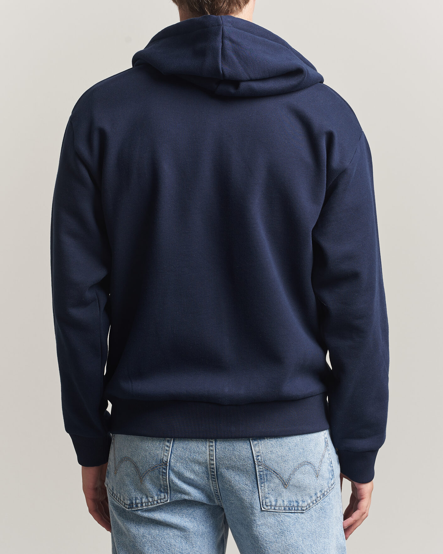 Mies | Puserot | Lacoste | Full Zip Hoodie Navy Blue