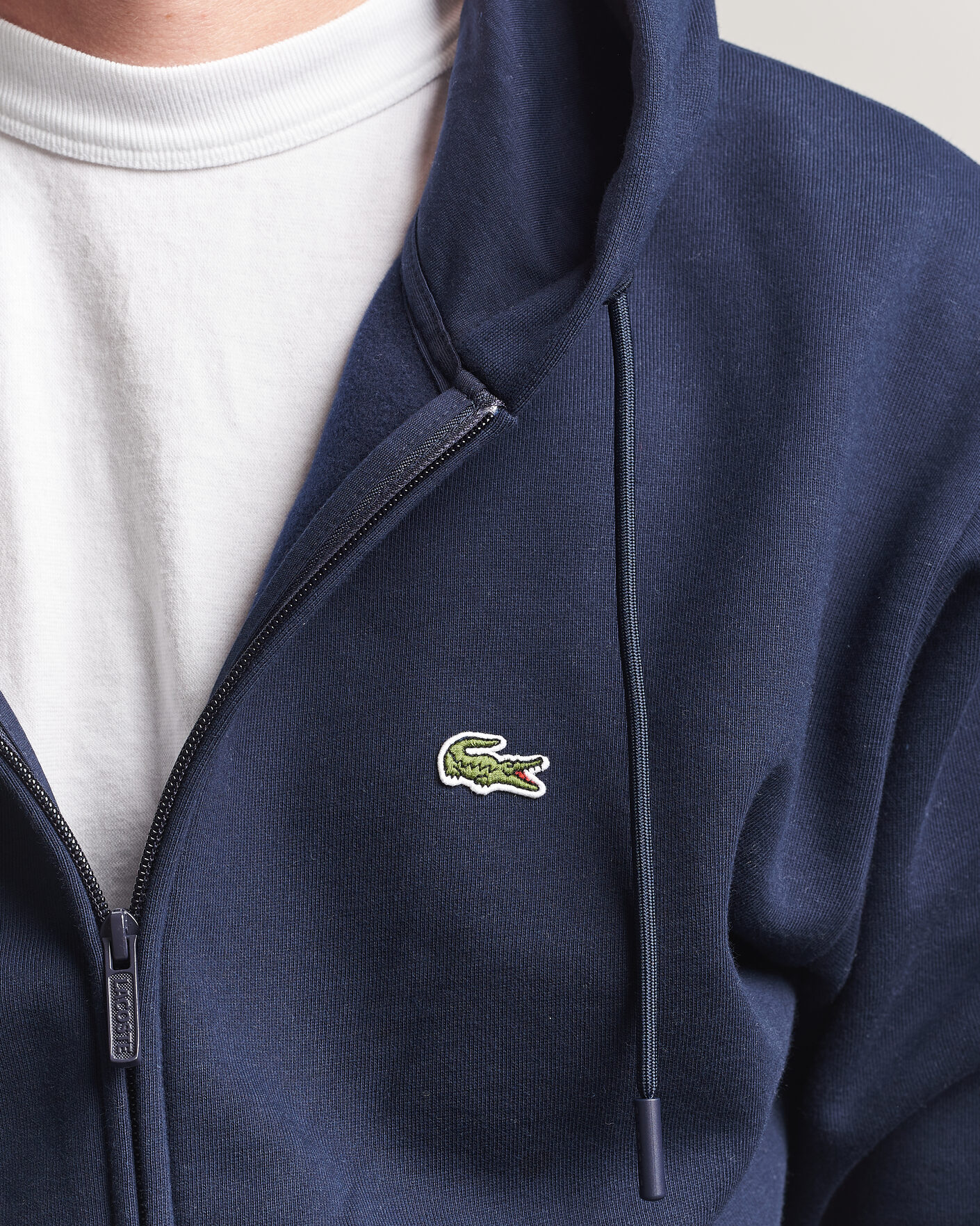 Mies | Puserot | Lacoste | Full Zip Hoodie Navy Blue