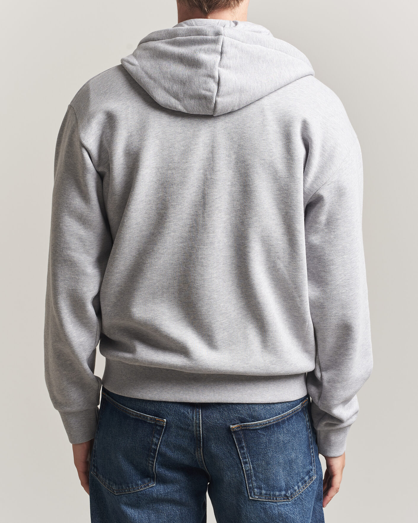 Mies | Puserot | Lacoste | Full Zip Hoodie Silver Chine