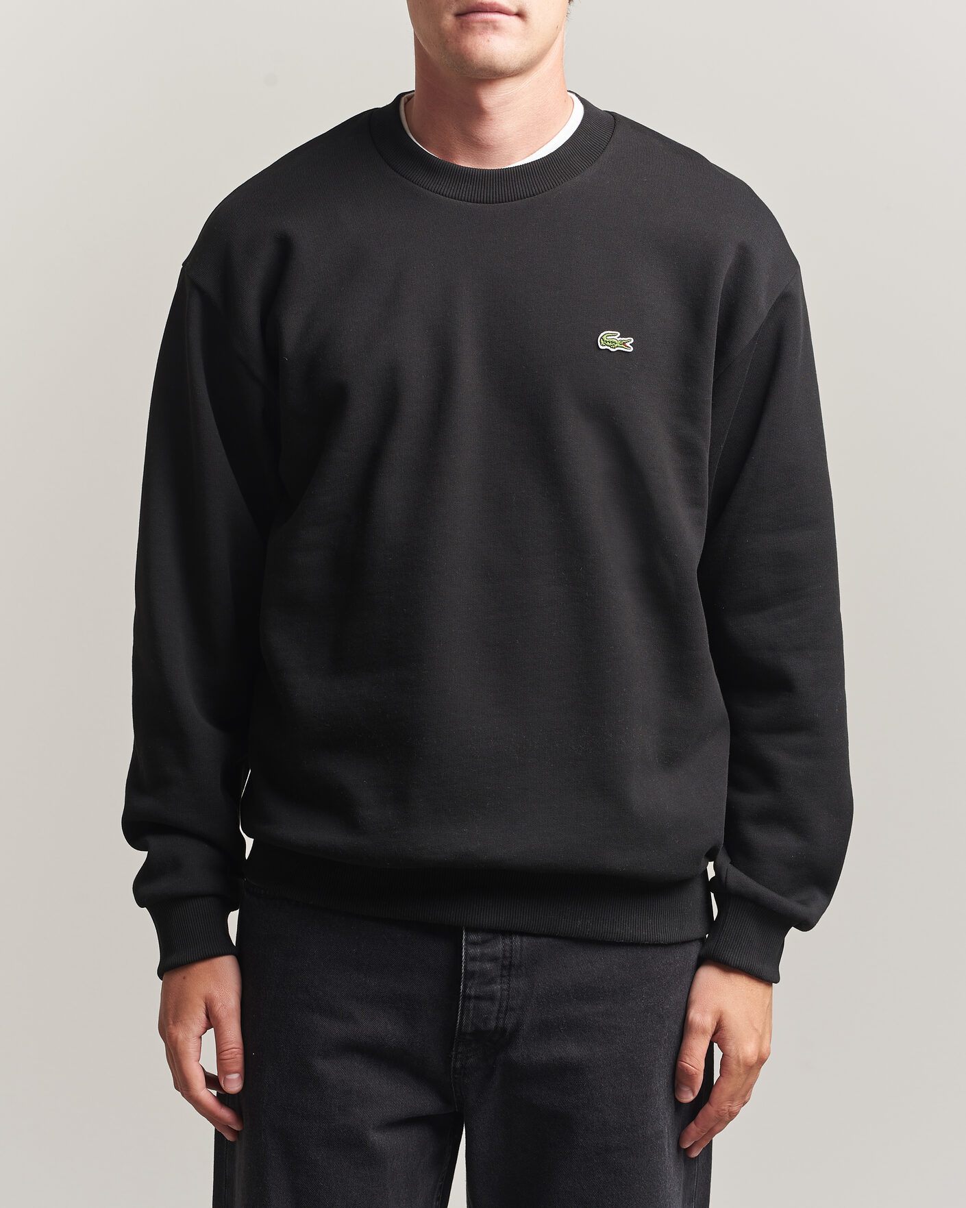 Mies | Puserot | Lacoste | Crew Neck Sweatshirt Black