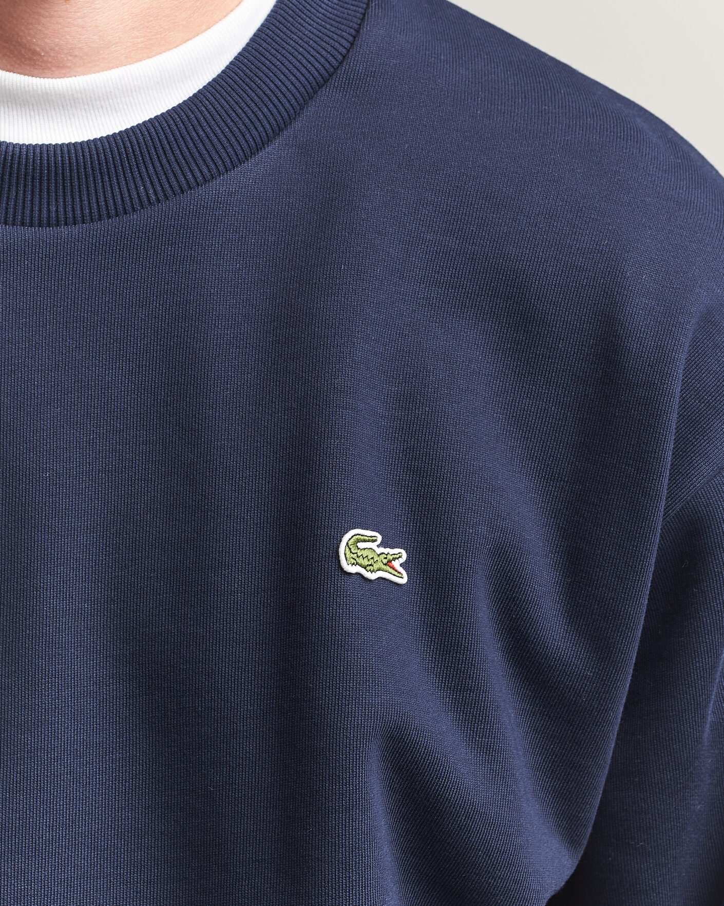 Mies | Puserot | Lacoste | Crew Neck Sweatshirt Navy Blue