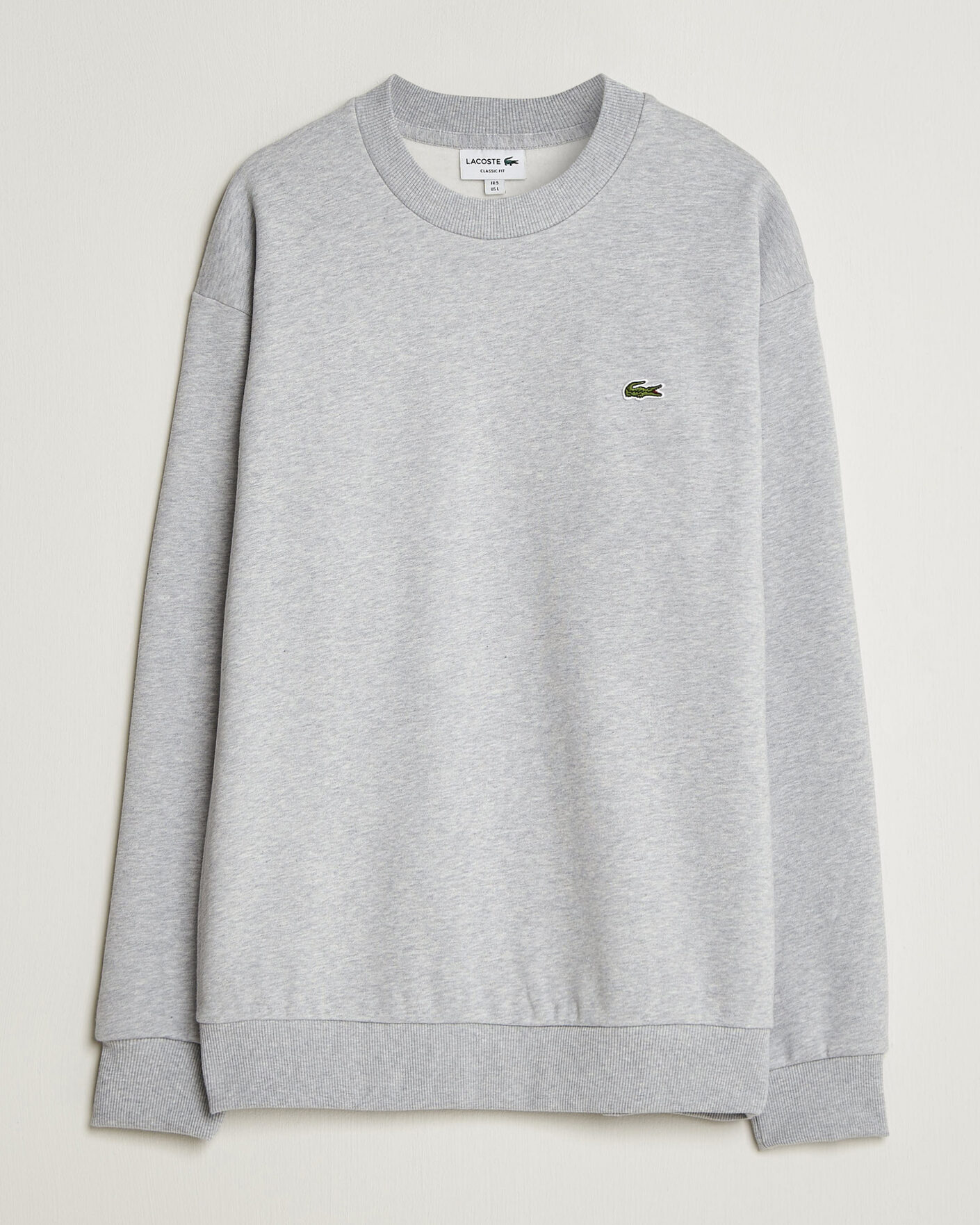Mies | Puserot | Lacoste | Crew Neck Sweatshirt Silver Chine