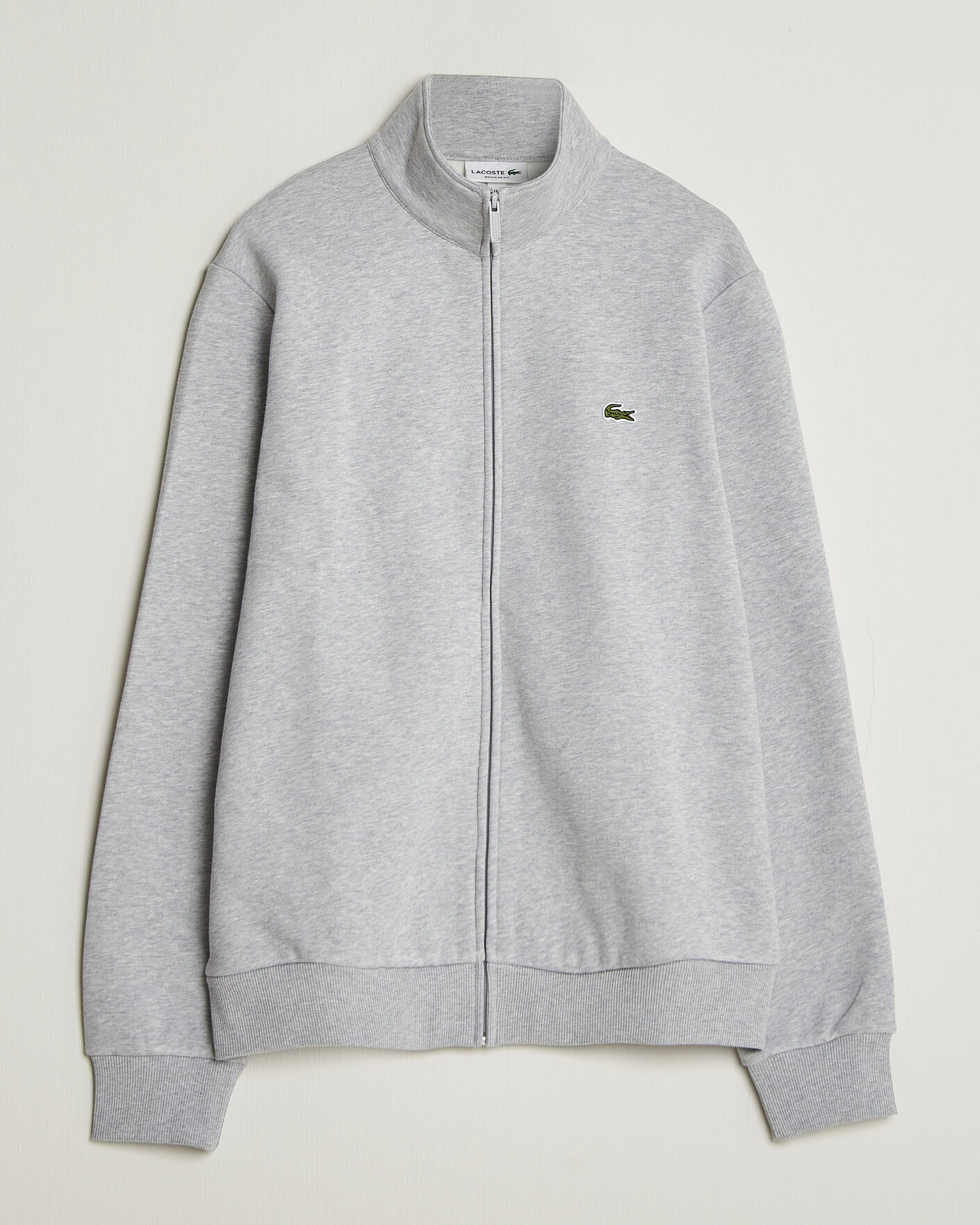 Mies | Puserot | Lacoste | Full Zip Sweater Silver Chine