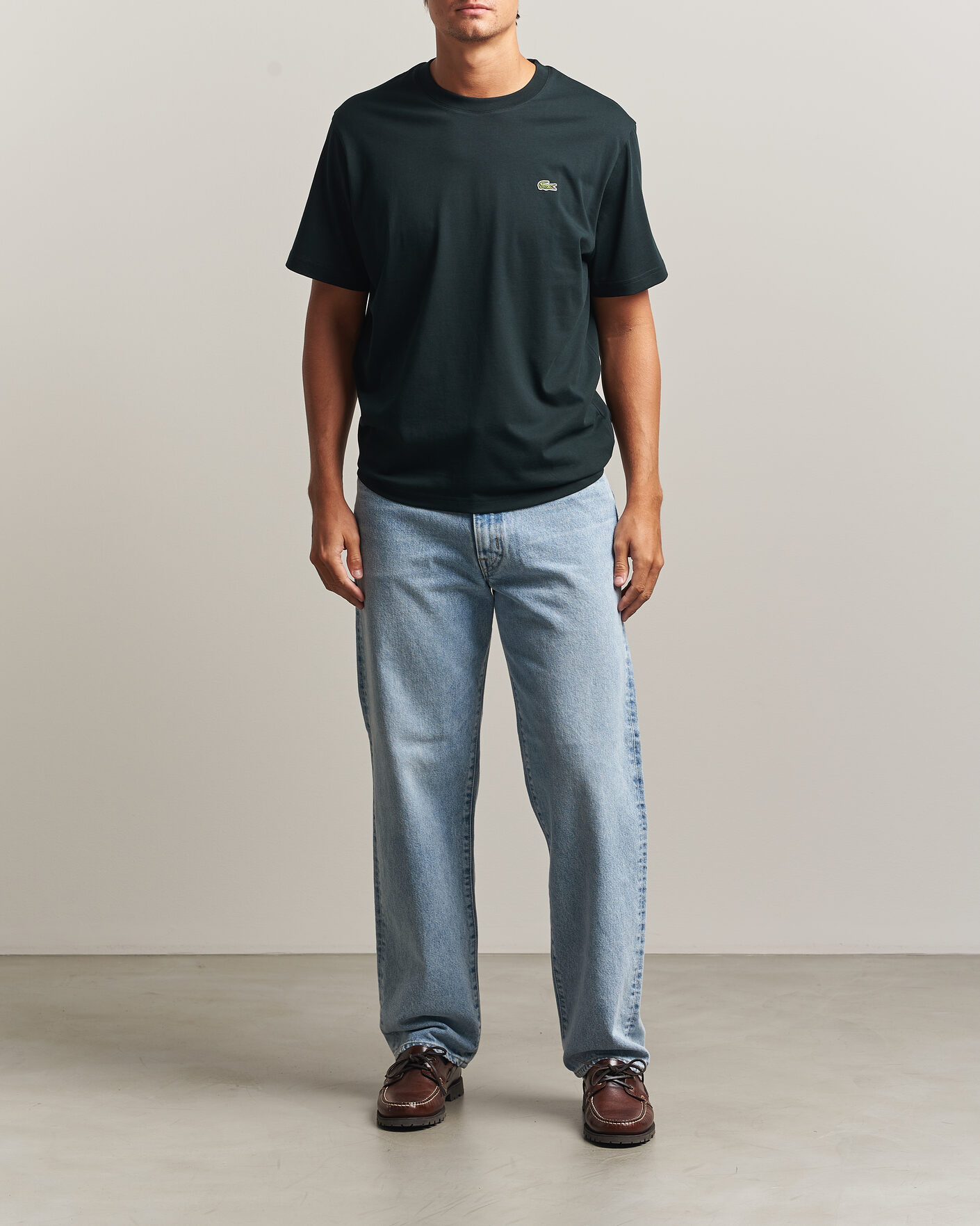 Mies | T-paidat | Lacoste | Crew Neck T-Shirt Dark Varech