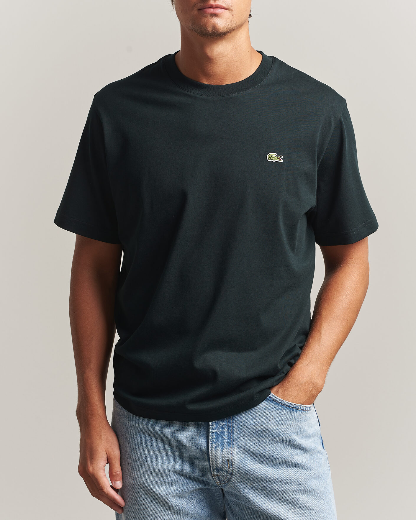 Mies | T-paidat | Lacoste | Crew Neck T-Shirt Dark Varech