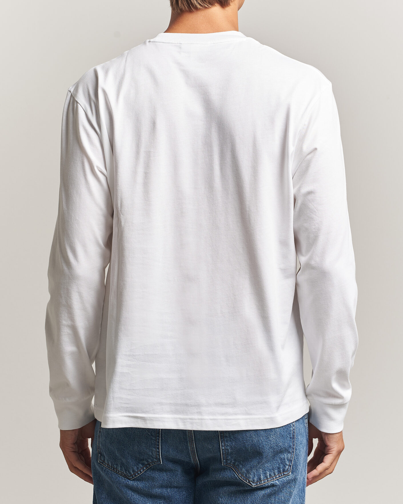 Mies | T-paidat | Lacoste | Crew Neck Long Sleeve T-Shirt White