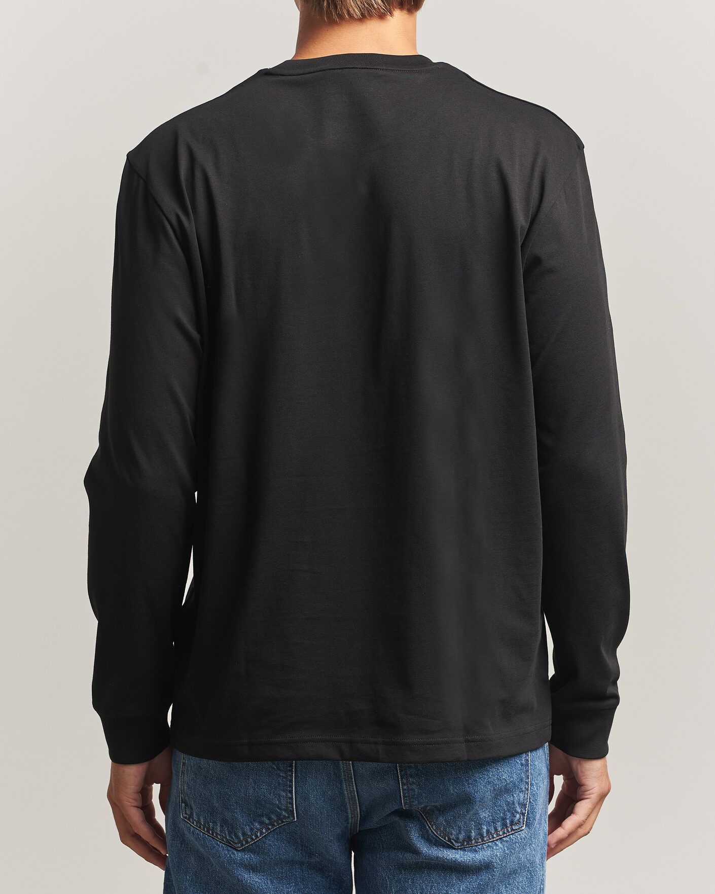 Mies | T-paidat | Lacoste | Crew Neck Long Sleeve T-Shirt Black