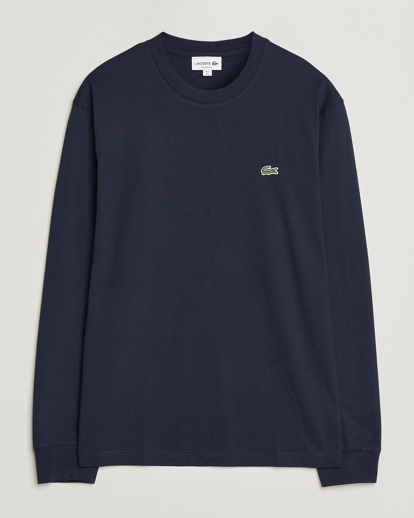 Mies | T-paidat | Lacoste | Crew Neck Long Sleeve T-Shirt Navy Blue