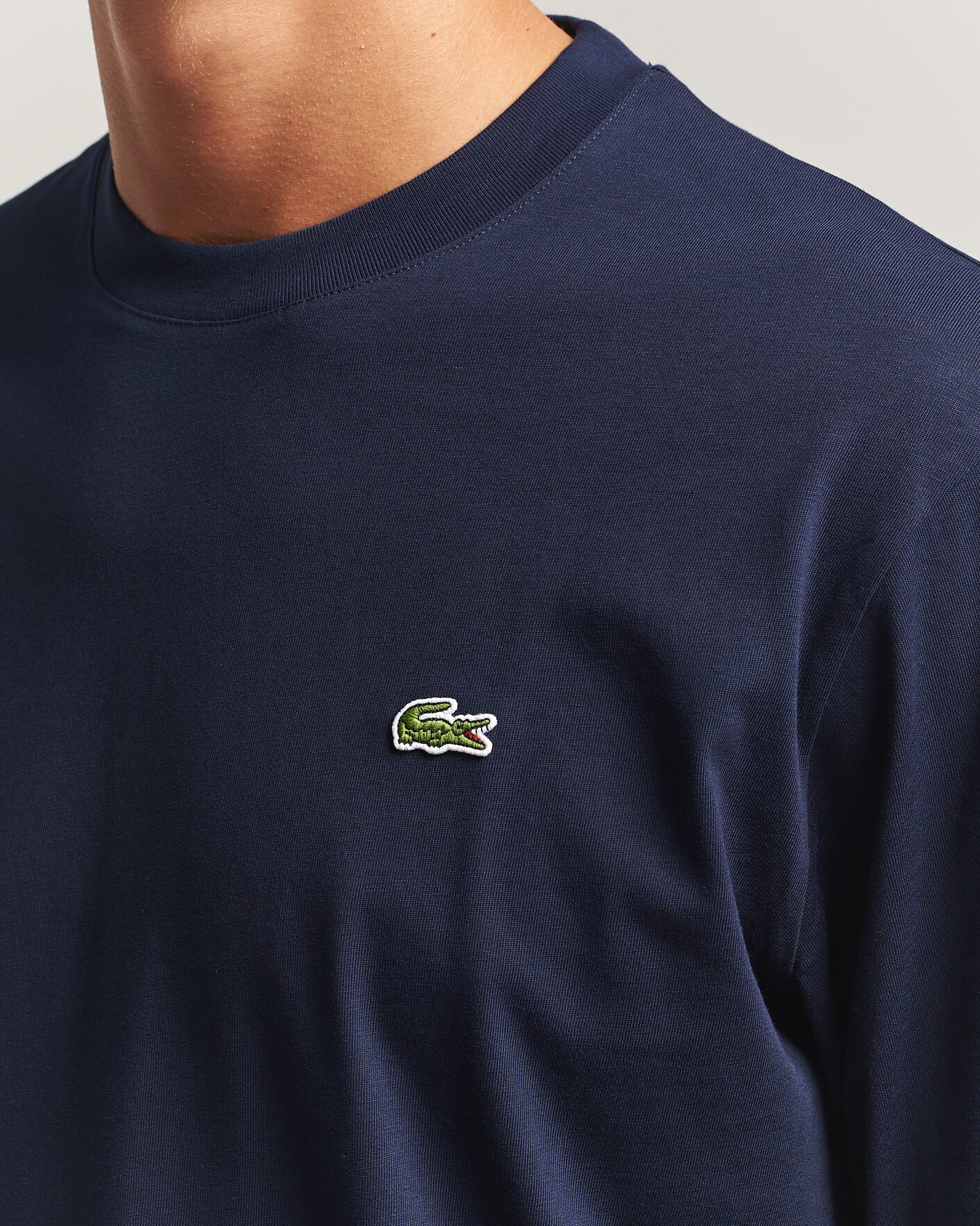 Mies | T-paidat | Lacoste | Crew Neck Long Sleeve T-Shirt Navy Blue