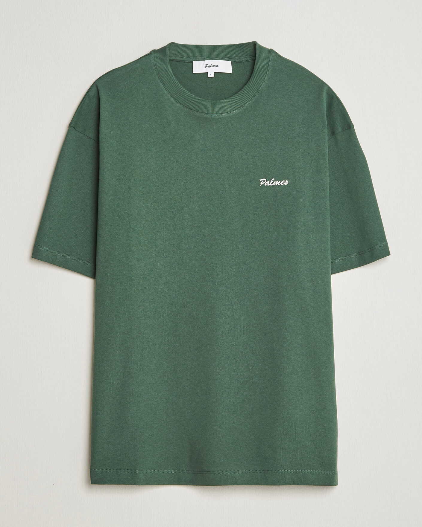 Mies | T-paidat | Palmes | Logo T-Shirt Dark Green