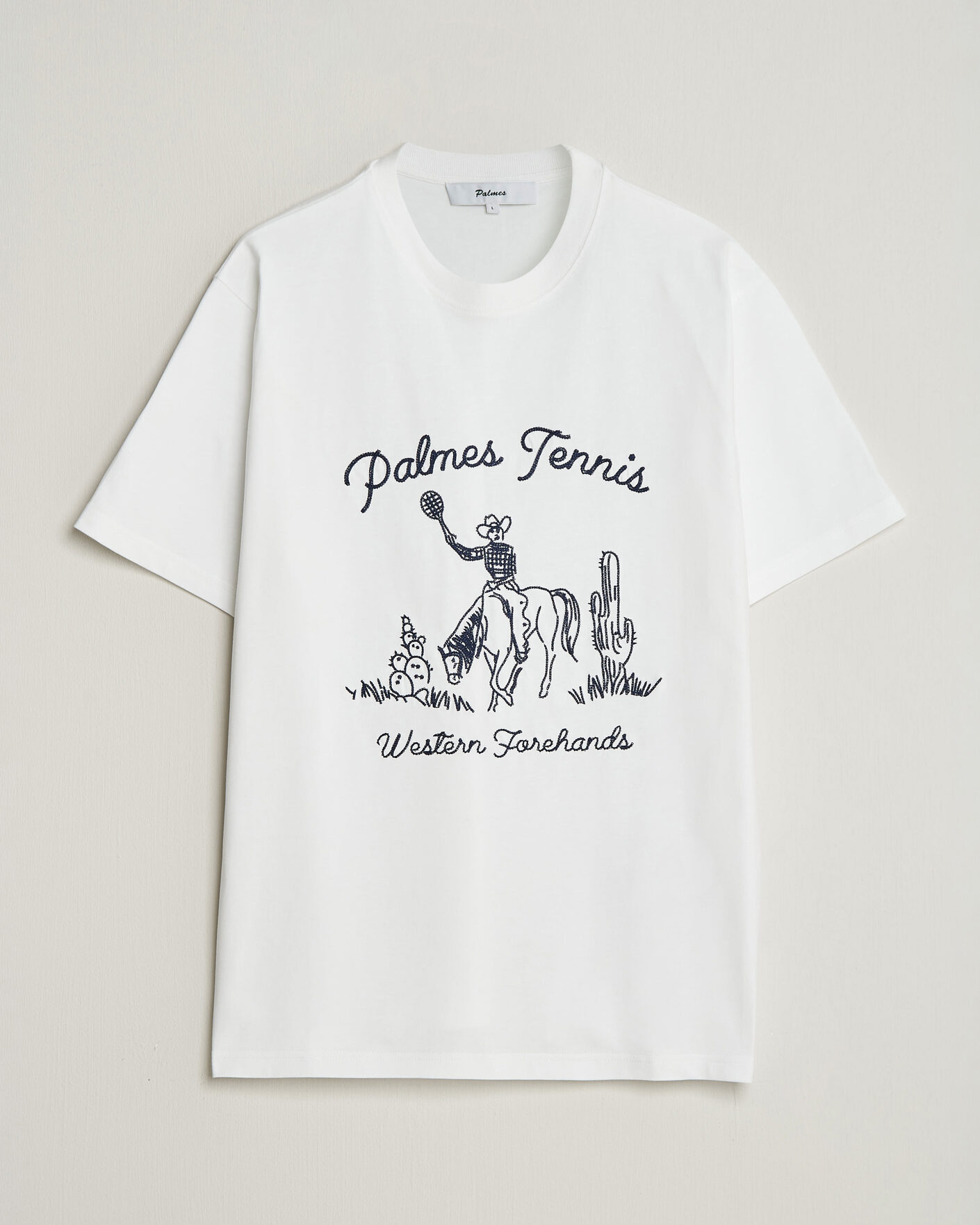 Mies | T-paidat | Palmes | Western T-Shirt White