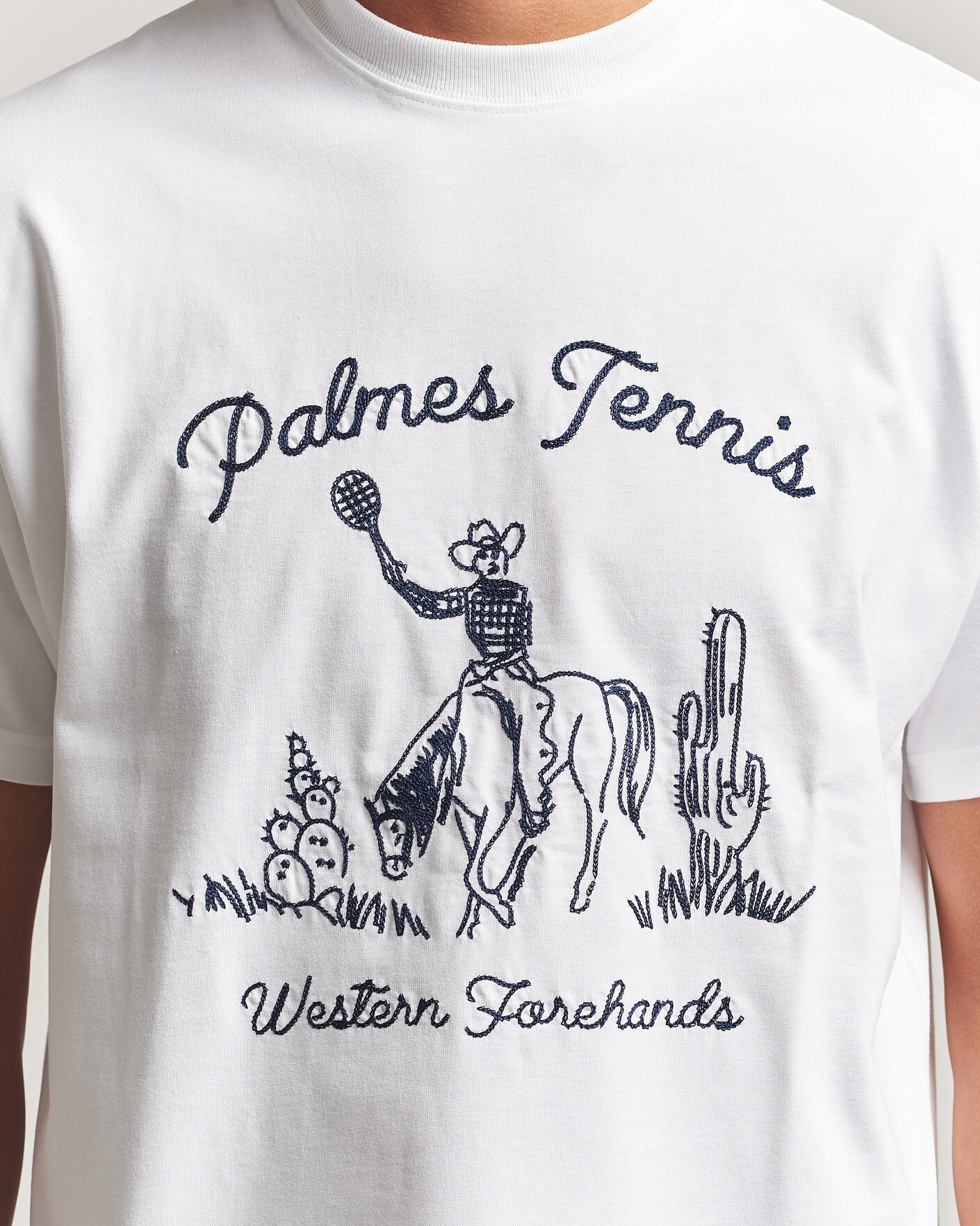 Mies | T-paidat | Palmes | Western T-Shirt White