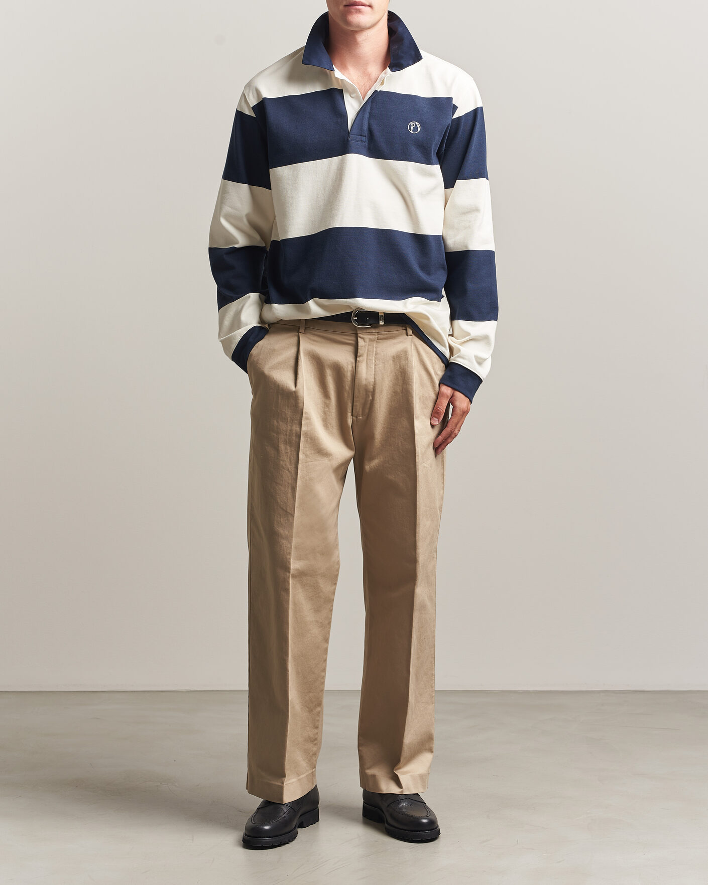 Mies | Puserot | Palmes | Ball Rugby Shirt Navy Stripe