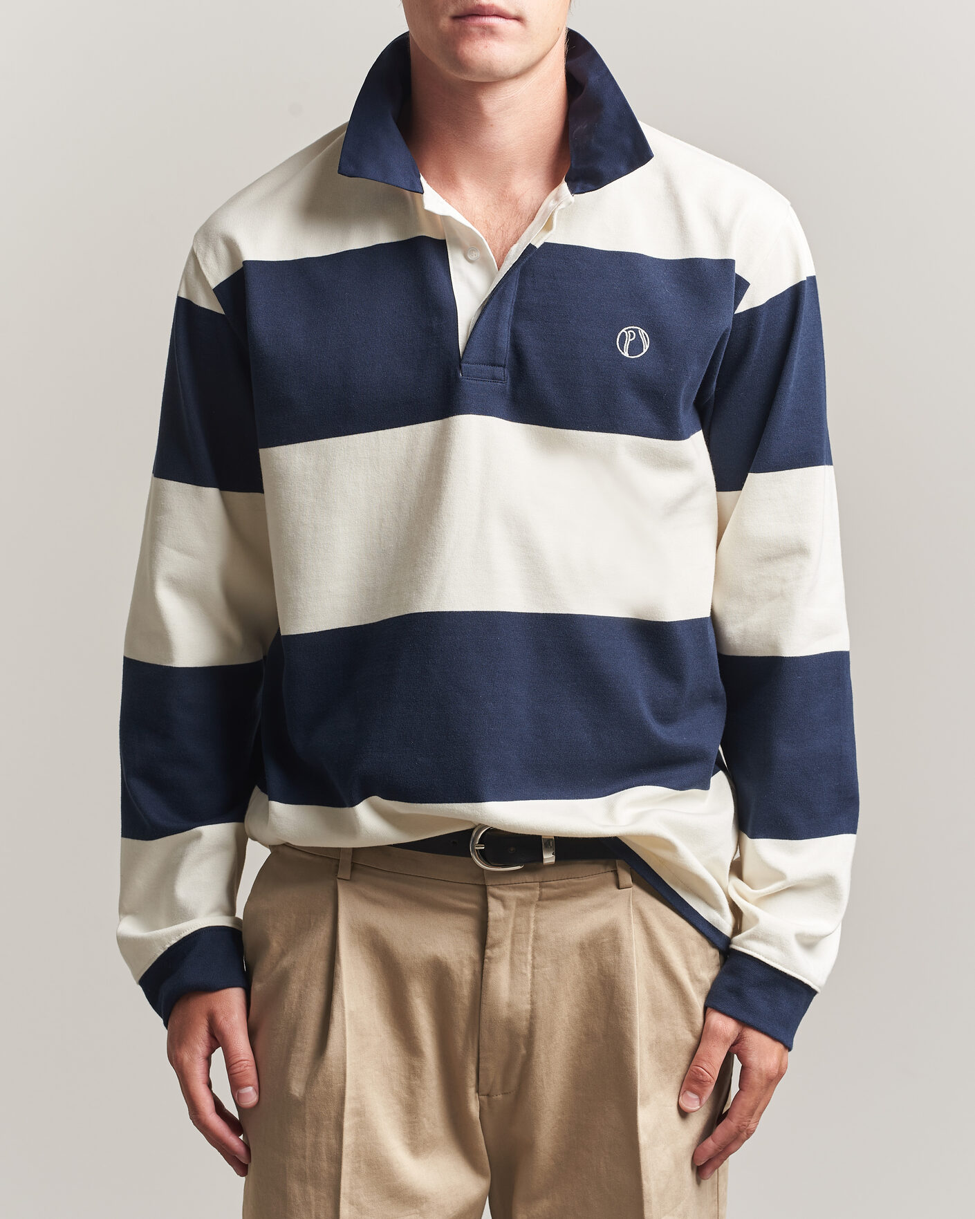 Mies | Puserot | Palmes | Ball Rugby Shirt Navy Stripe