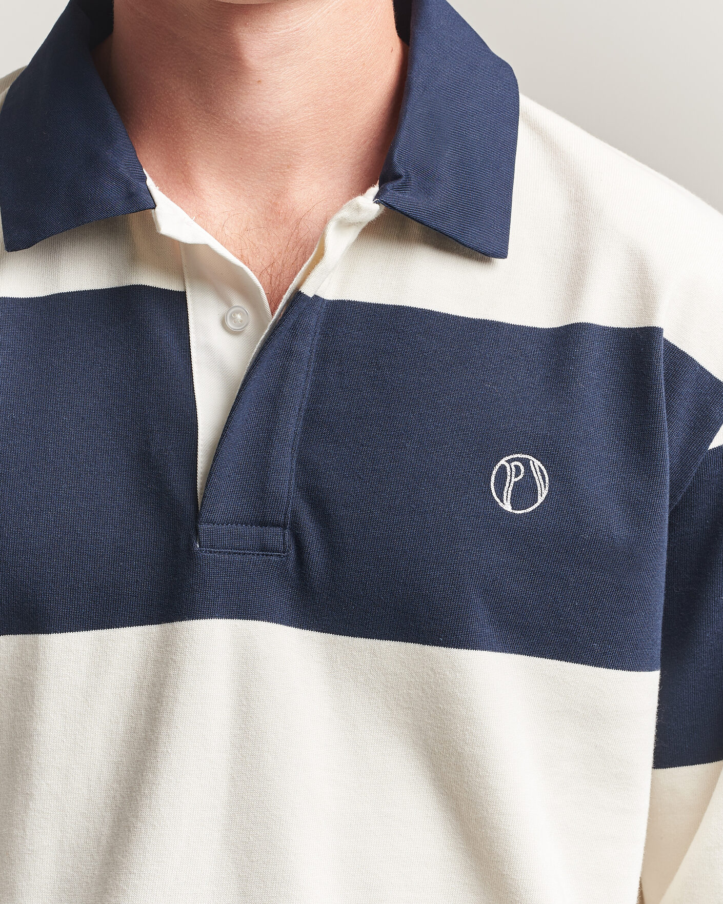Mies | Puserot | Palmes | Ball Rugby Shirt Navy Stripe