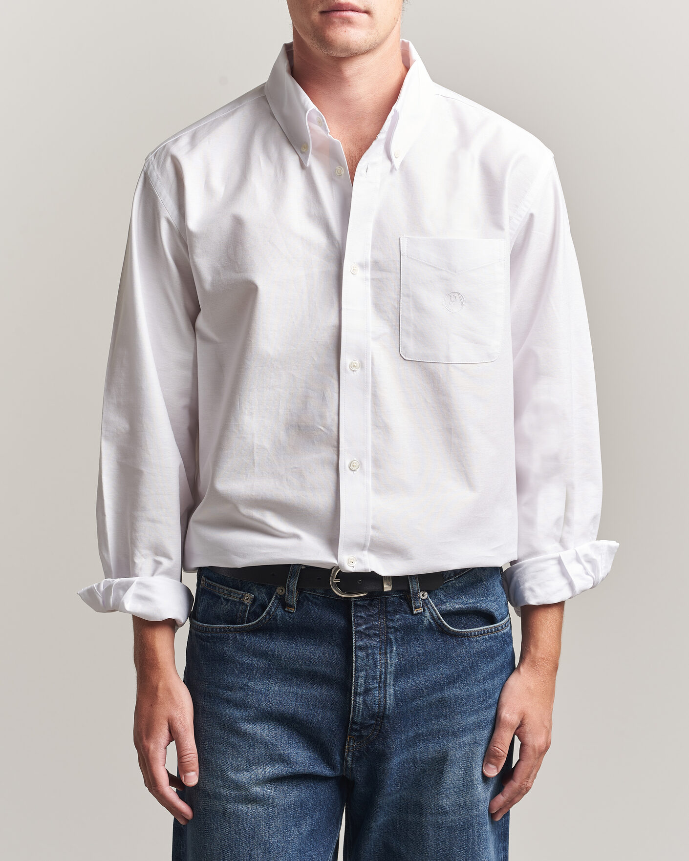 Mies | Kauluspaidat | Palmes | Deuce Oxford Shirt White