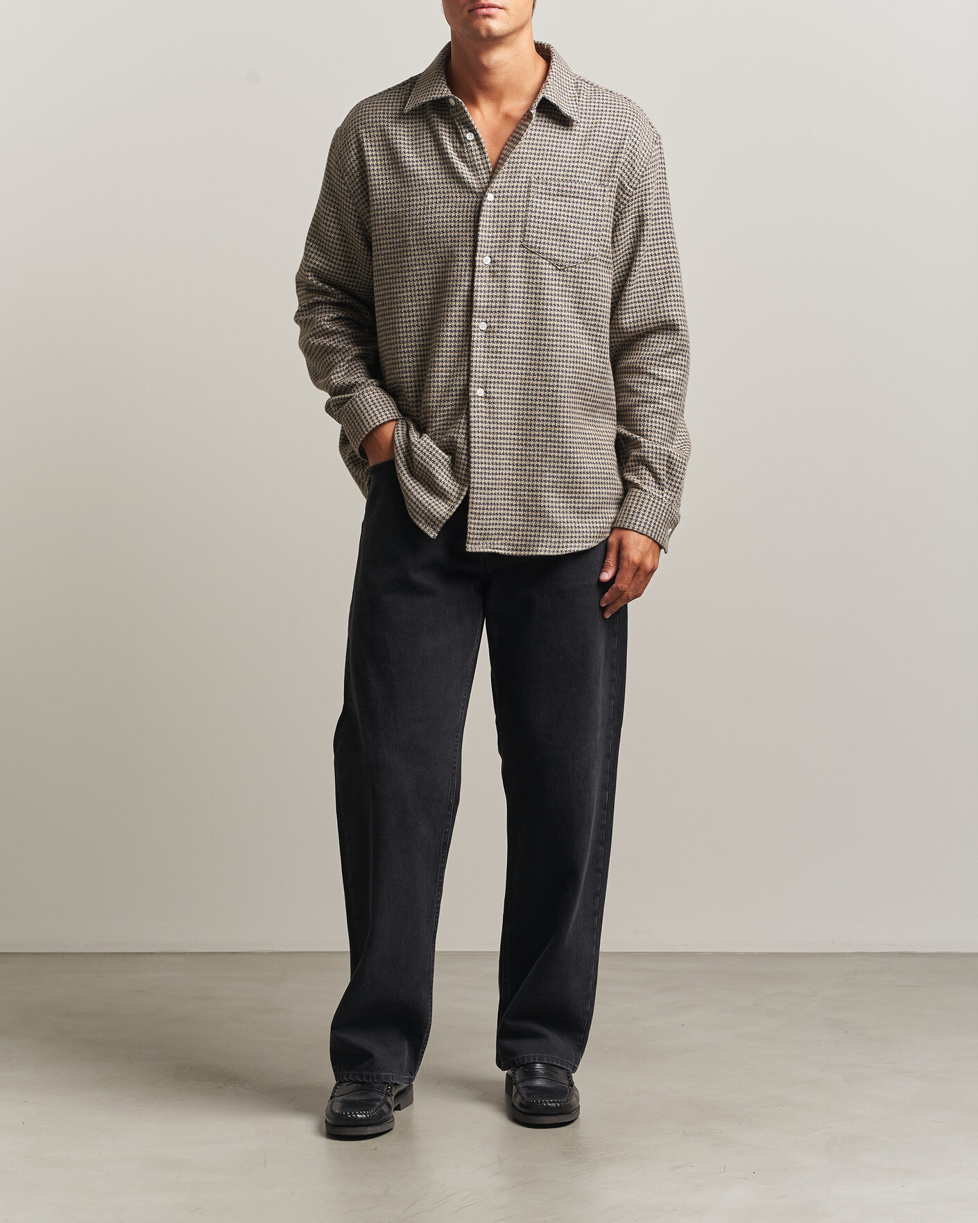 Mies | Kauluspaidat | Palmes | Serve Shirt Olive Check