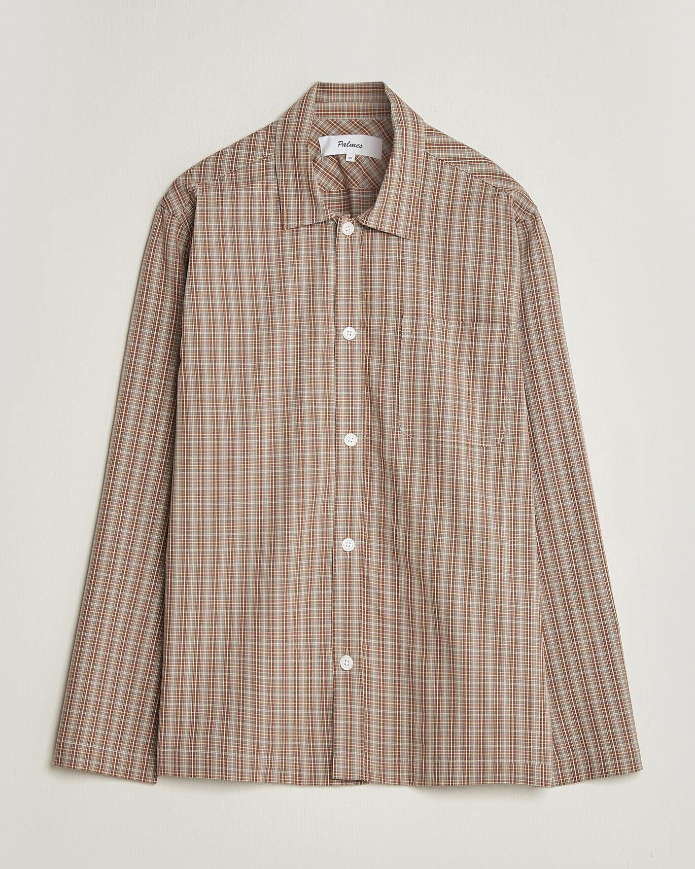Mies | Kauluspaidat | Palmes | Fault Shirt Brown Check