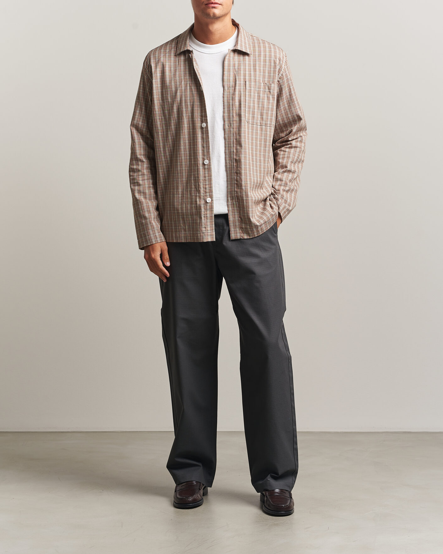 Mies | Housut | Palmes | Lucien Ripstop Trousers Charcoal