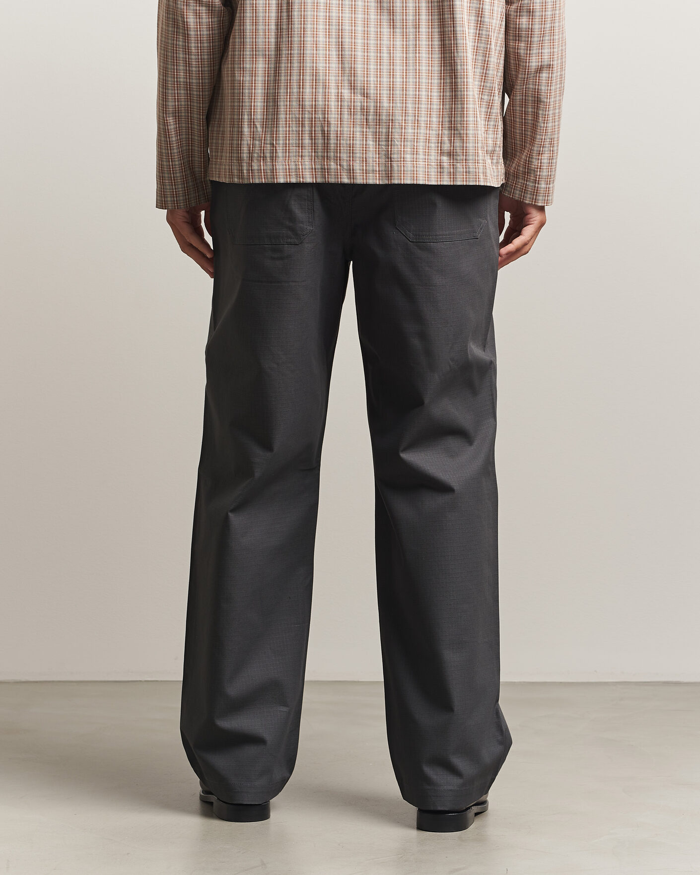 Mies | Housut | Palmes | Lucien Ripstop Trousers Charcoal