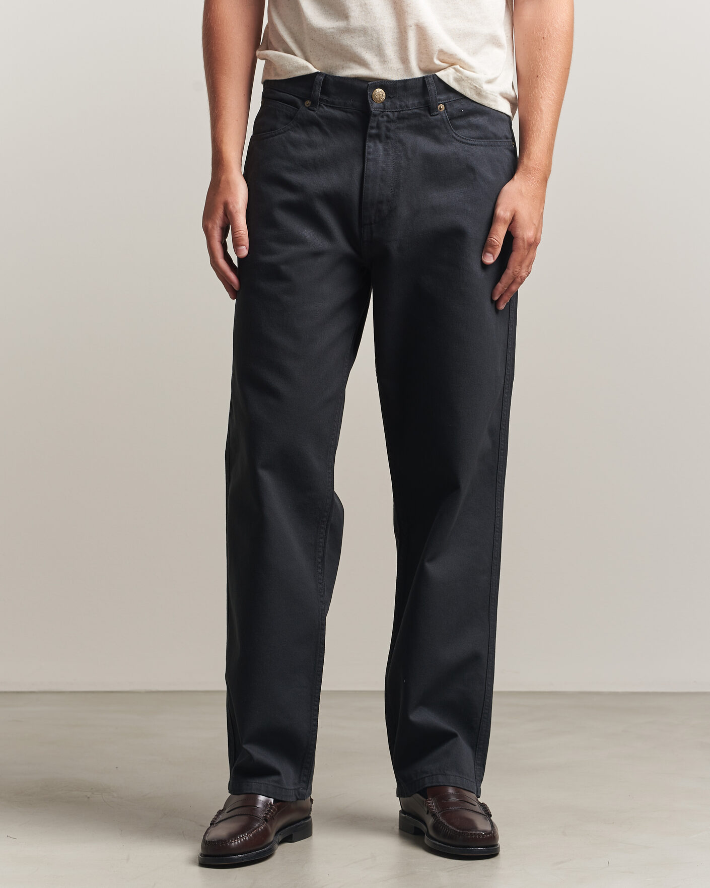 Mies | Housut | Palmes | Coarse Trousers Black