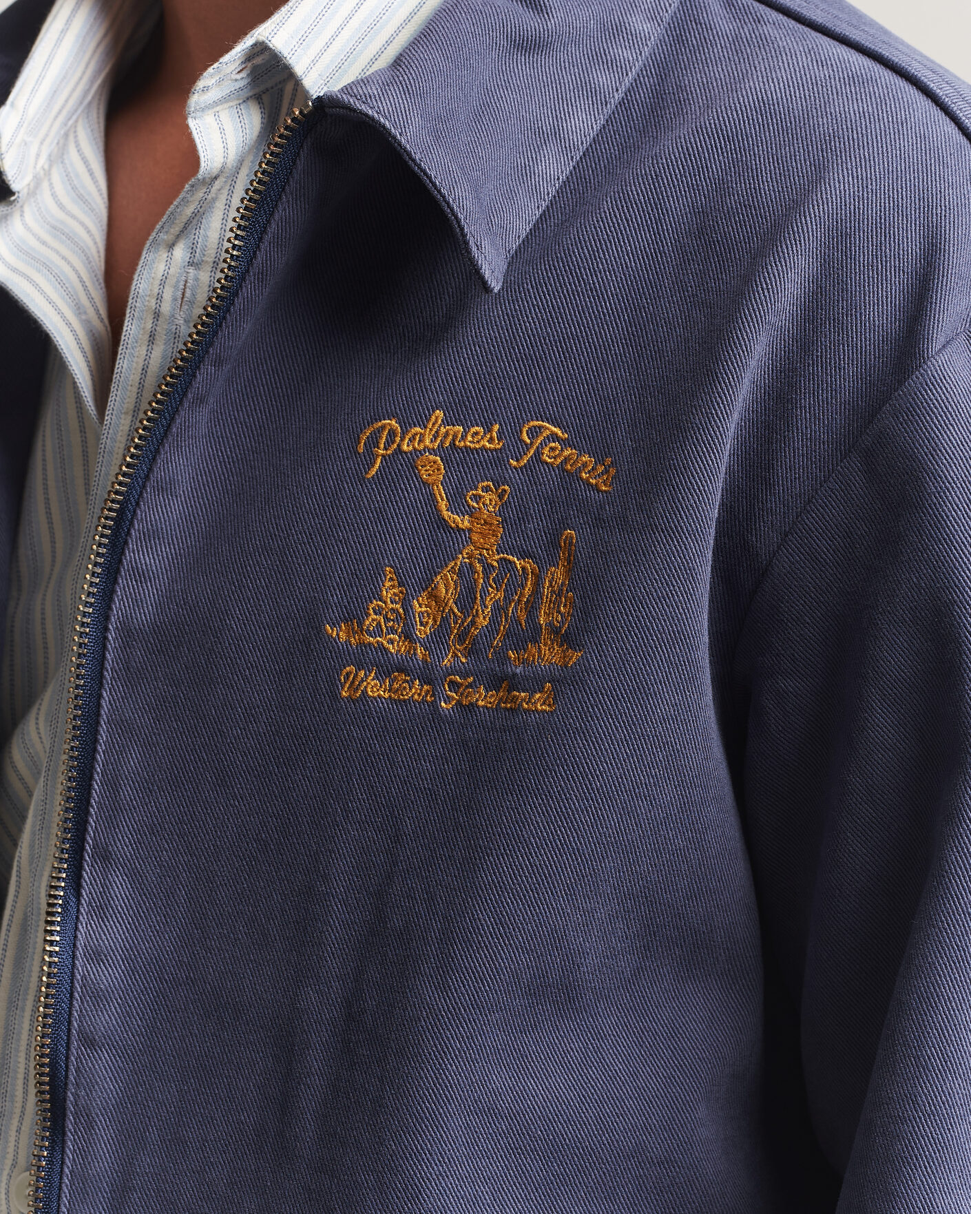 Mies | Takit | Palmes | Western Zip Jacket Navy