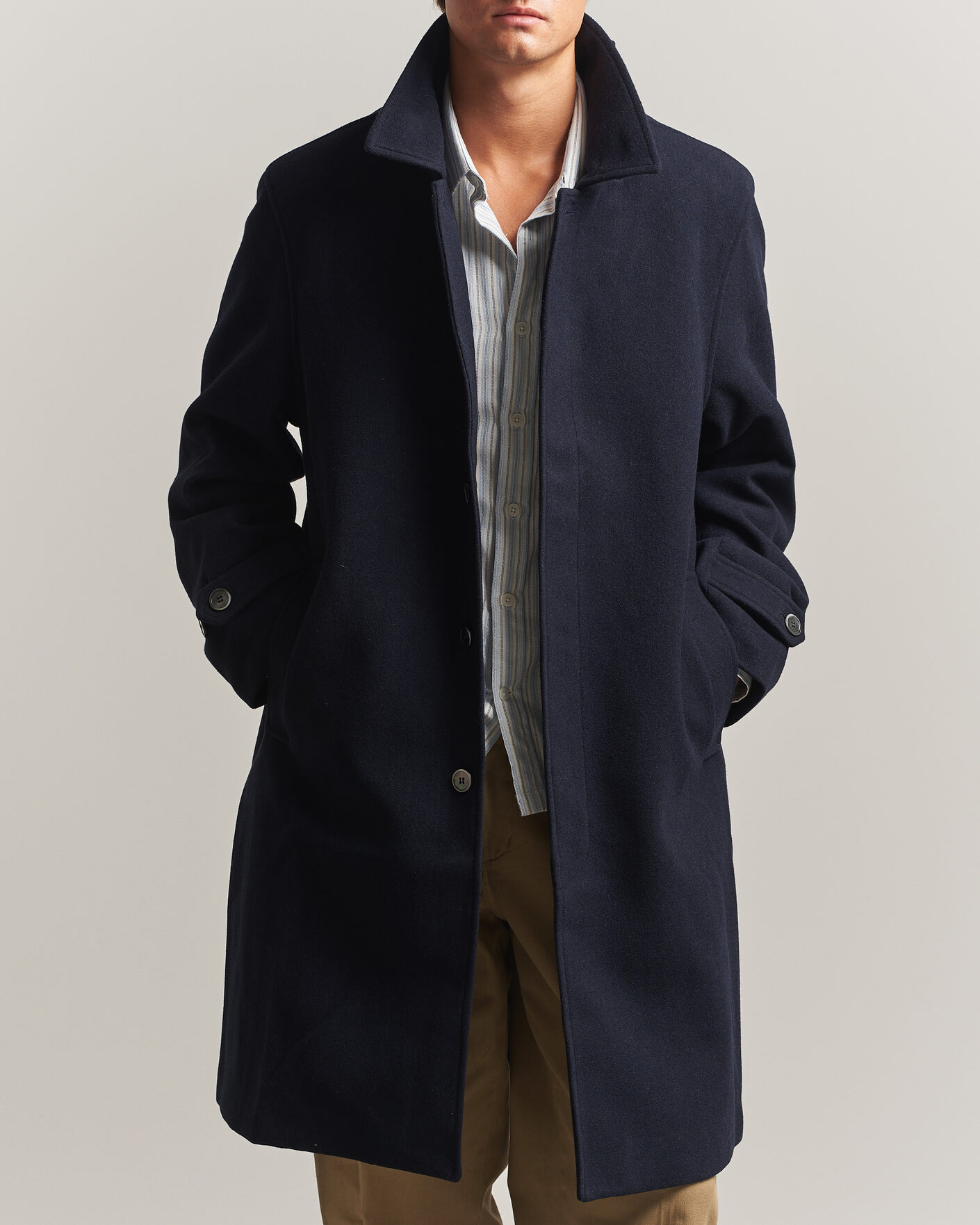 Mies | Takit | Palmes | Cedric Wool Coat Navy