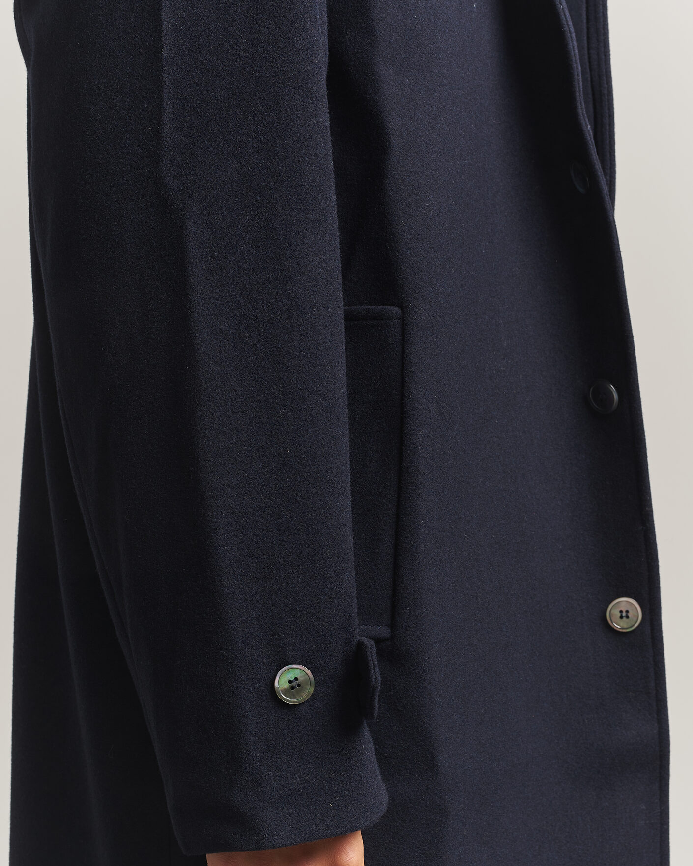 Mies | Takit | Palmes | Cedric Wool Coat Navy