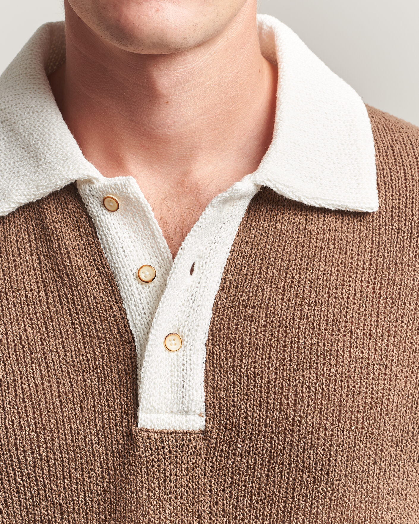 Mies | Puserot | Palmes | Knitted Rugby Brown