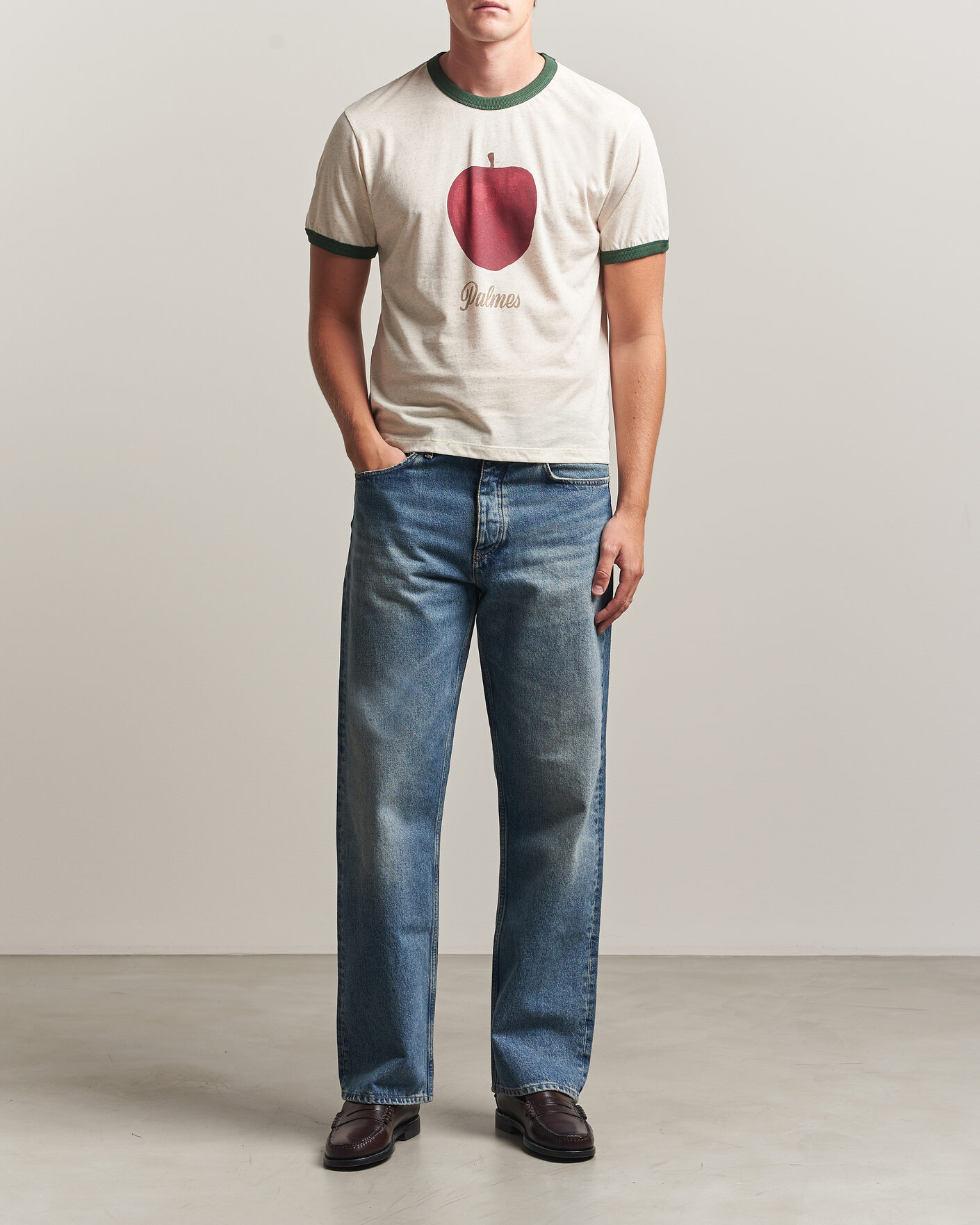 Mies | T-paidat | Palmes | Apple Ringer T-Shirt Broken White