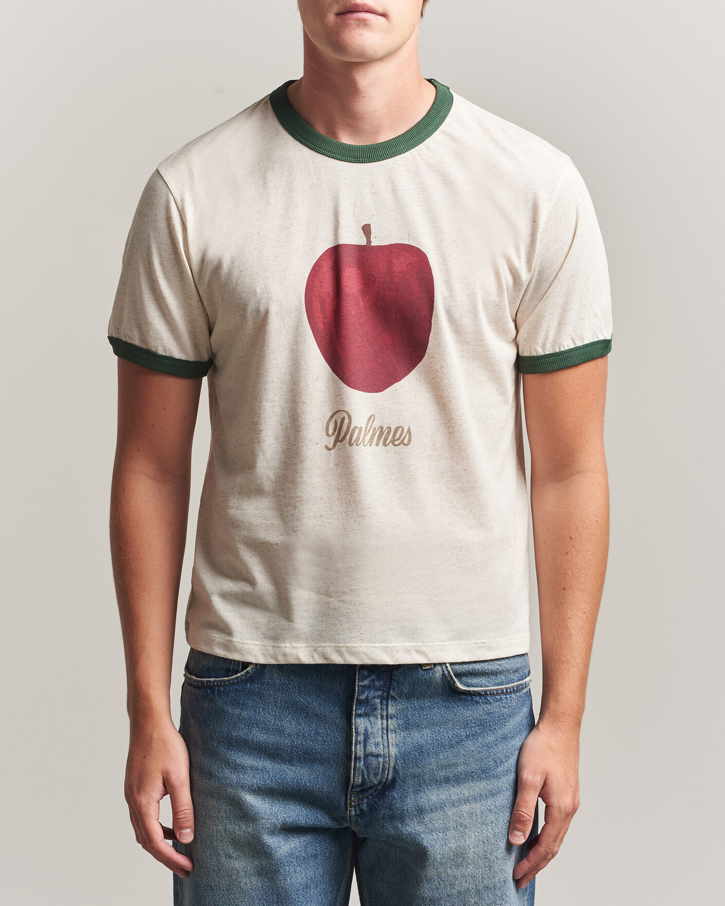 Mies | T-paidat | Palmes | Apple Ringer T-Shirt Broken White