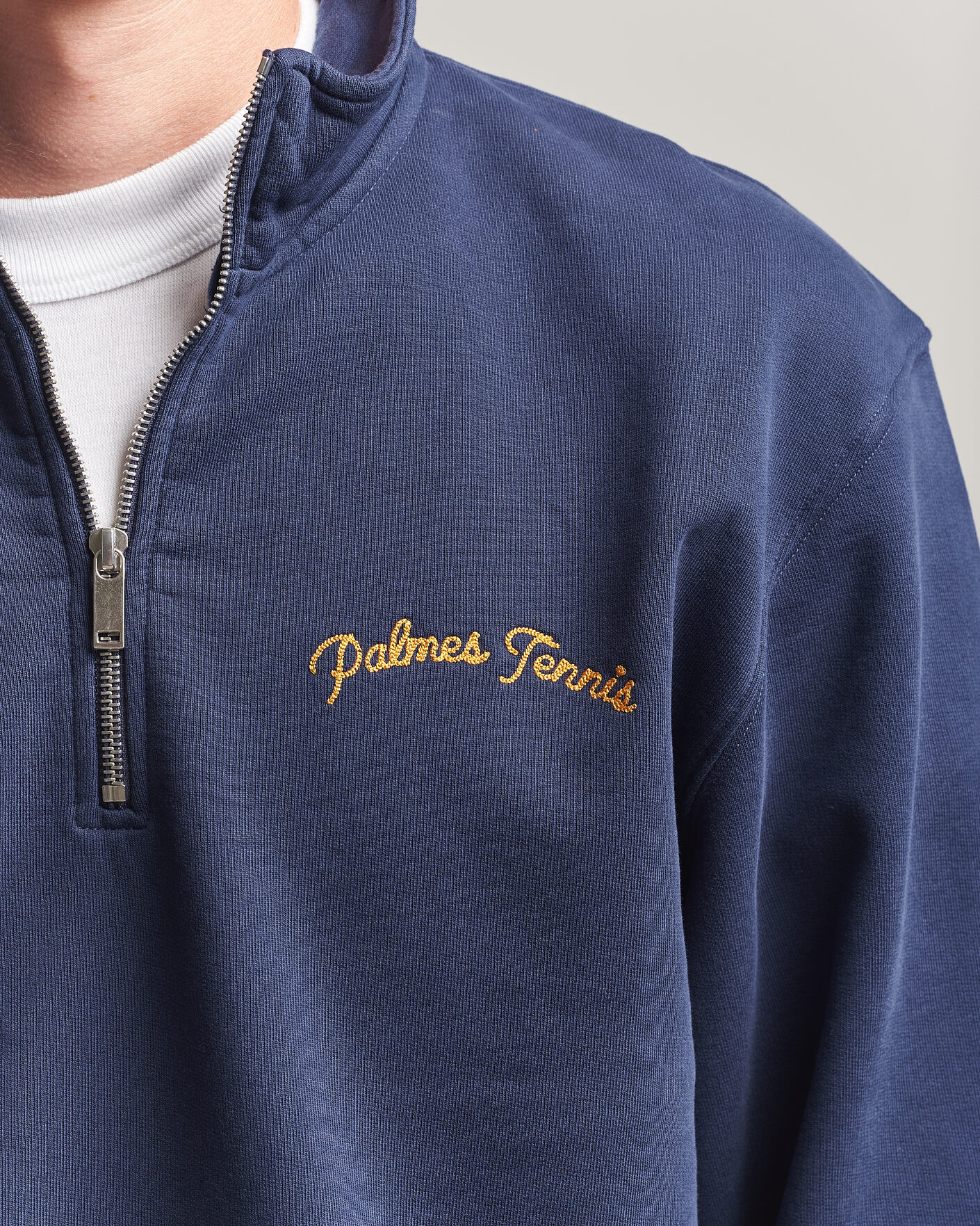 Mies | Puserot | Palmes | Western Zip Sweatshirt Navy