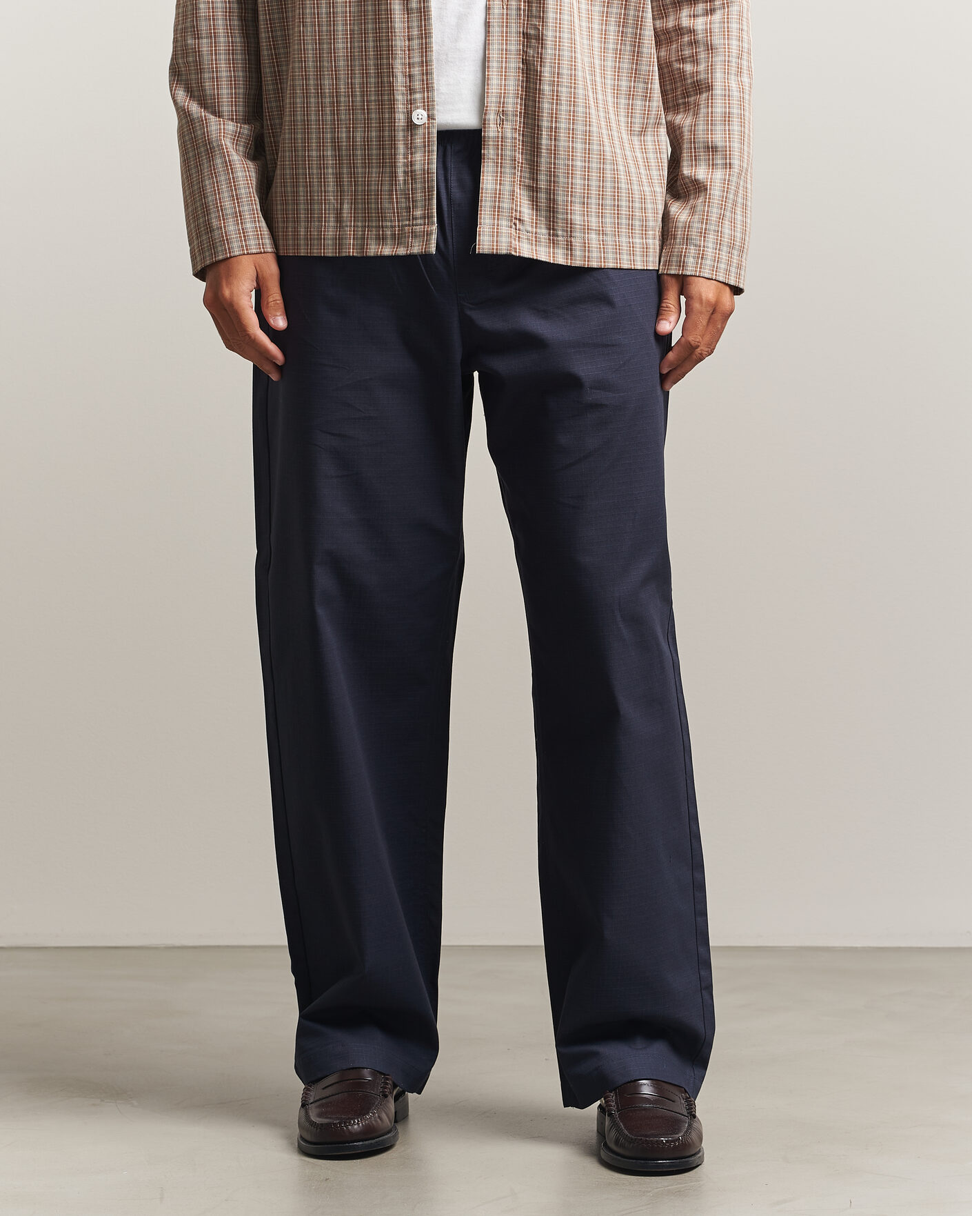 Mies | Housut | Palmes | Lucien Ripstop Trousers Navy