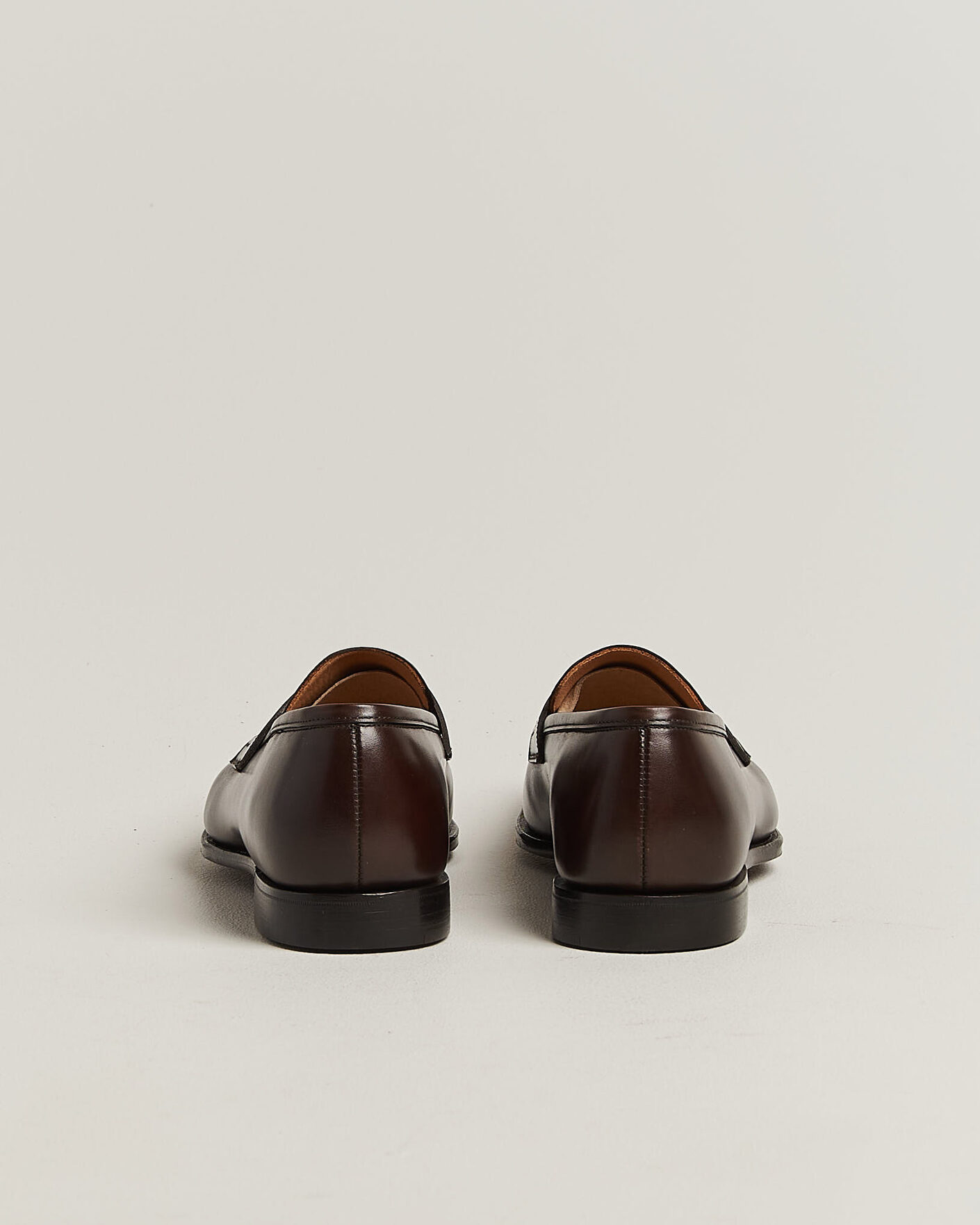 Mies | Loaferit | Crockett & Jones | Crawford Handgrade Penny Loafer Dk Brown Antique Calf