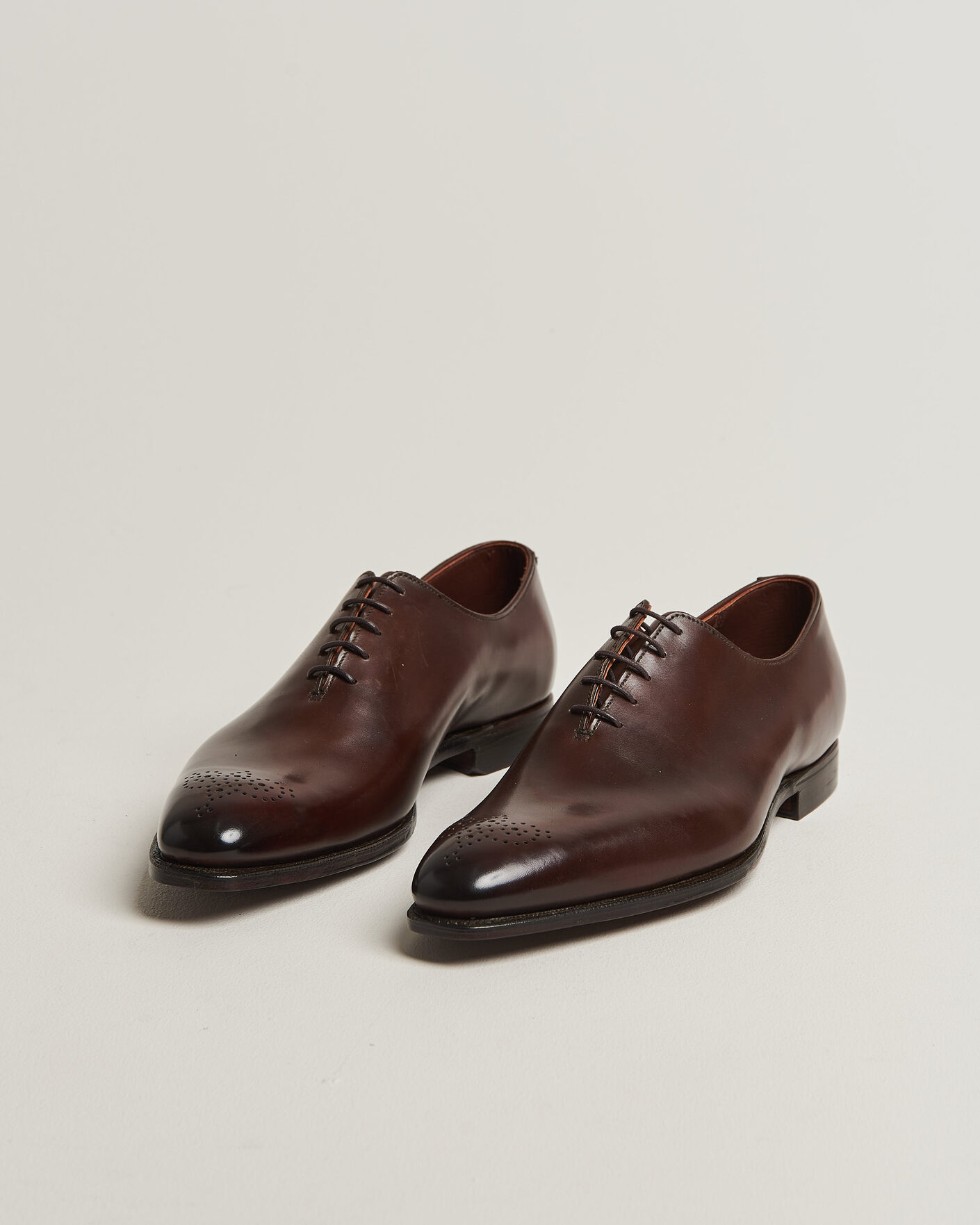 Mies | Oxford-kengät | Crockett & Jones | Weymouth 2 Handgrade Wholecut Dk Brown Antique Calf