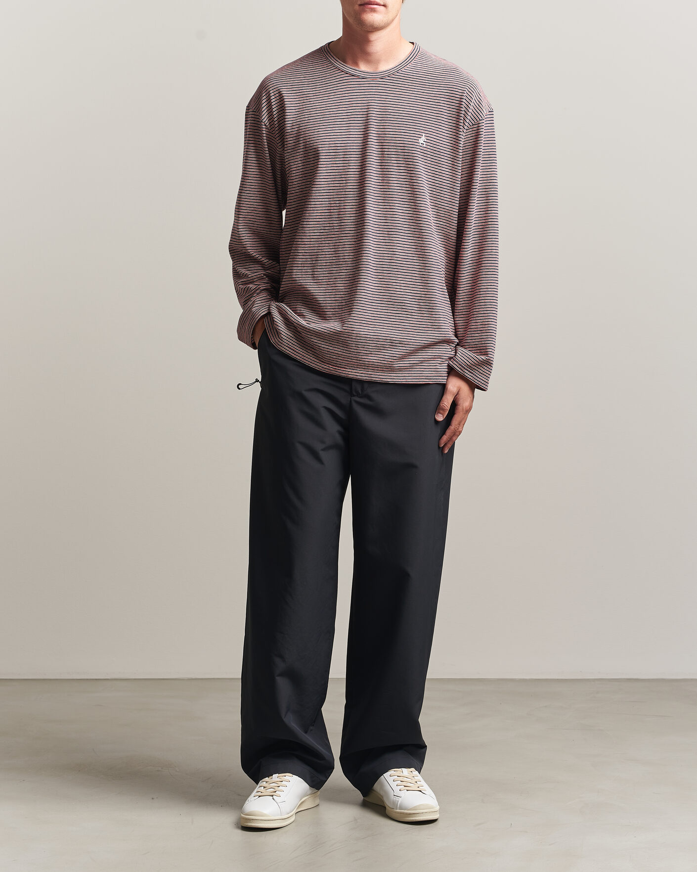 Mies | T-paidat | Jil Sander | Long Sleeve Striped T-Shirt Red