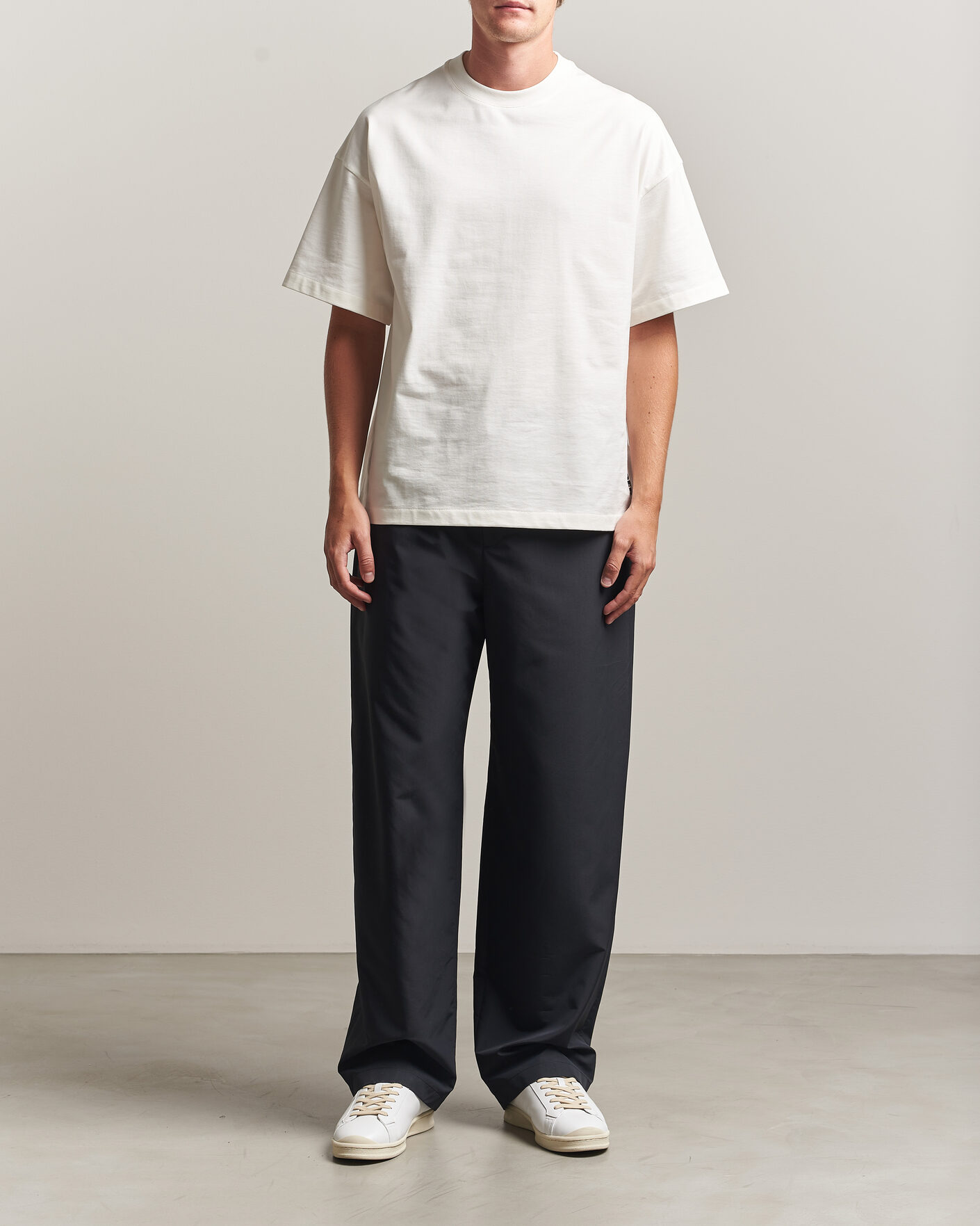 Mies | T-paidat | Jil Sander | Short Sleeve Side Logo T-Shirt Off White