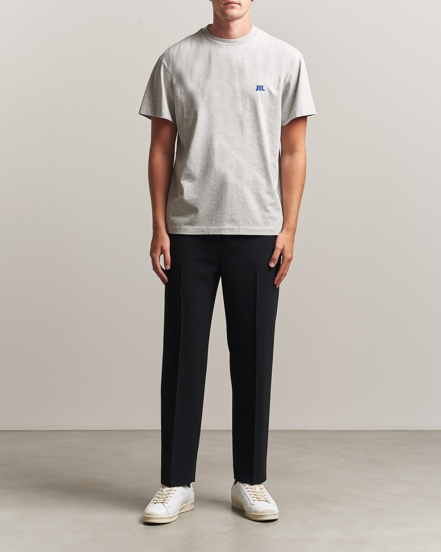 Mies | T-paidat | Jil Sander | Short Sleeve Jil Logo T-Shirt Light Grey