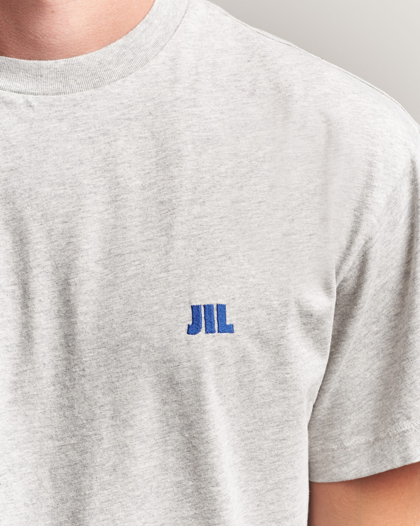 Mies | T-paidat | Jil Sander | Short Sleeve Jil Logo T-Shirt Light Grey