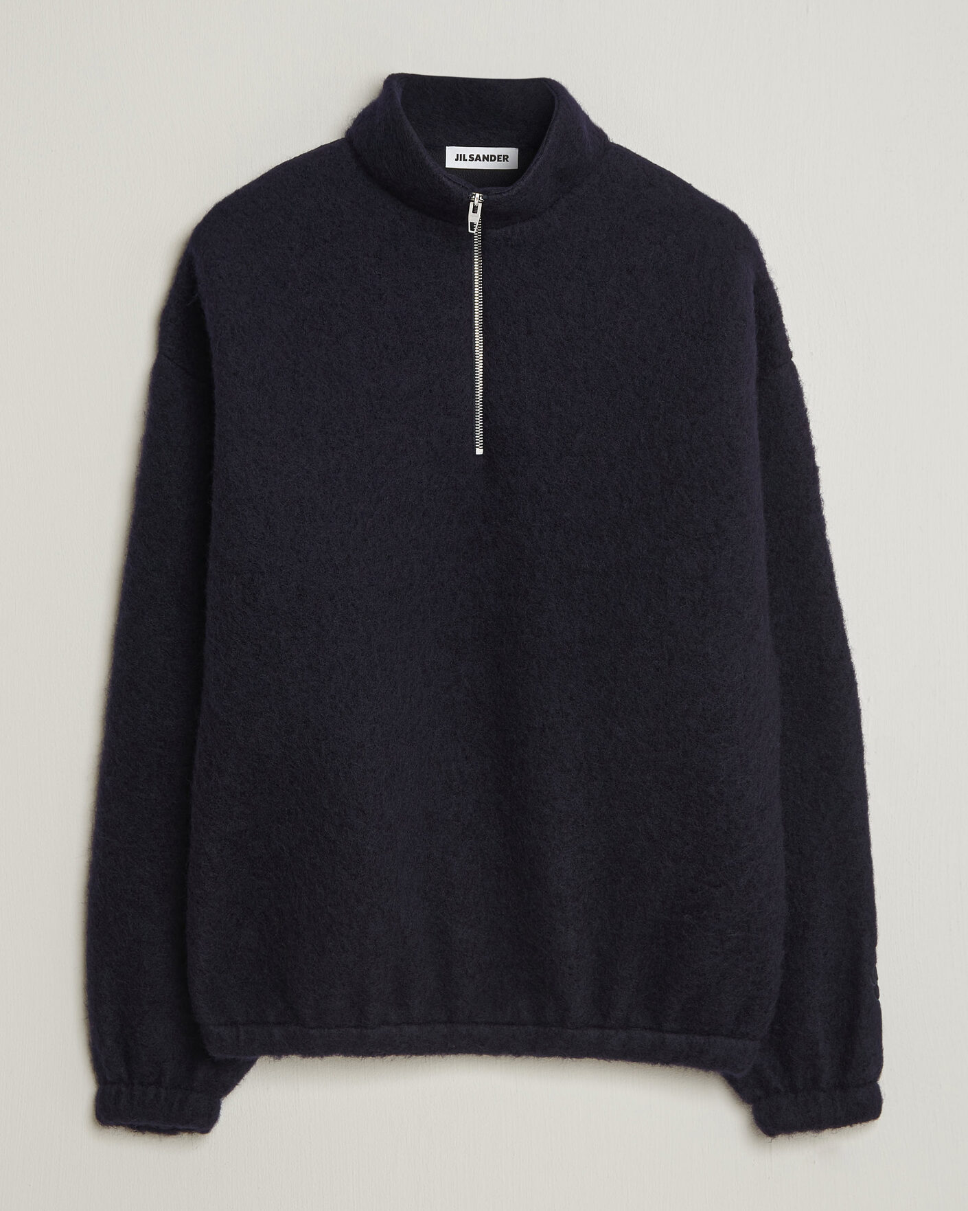 Mies | Puserot | Jil Sander | Half Zip Fleece Sweater Navy