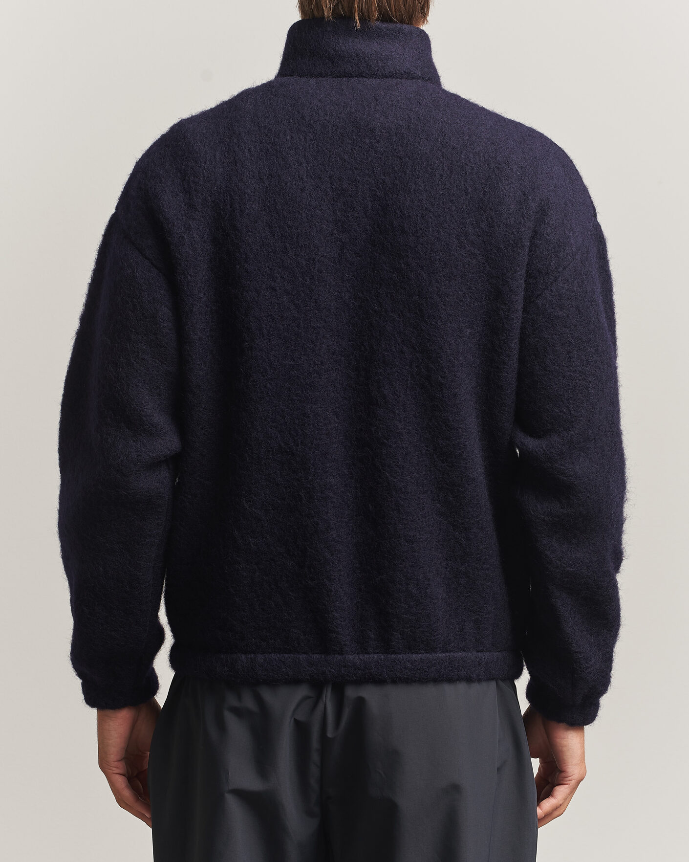 Mies | Puserot | Jil Sander | Half Zip Fleece Sweater Navy