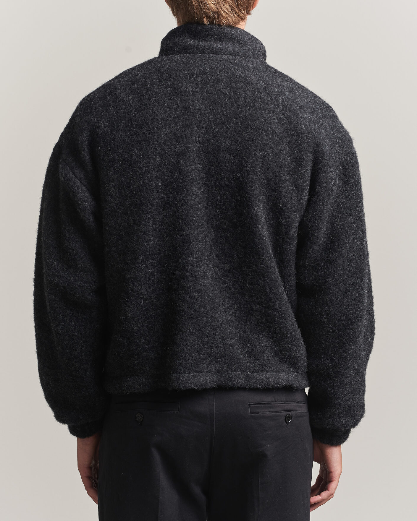 Mies | Takit | Jil Sander | Full Zip Fleece Jacket Charcoal
