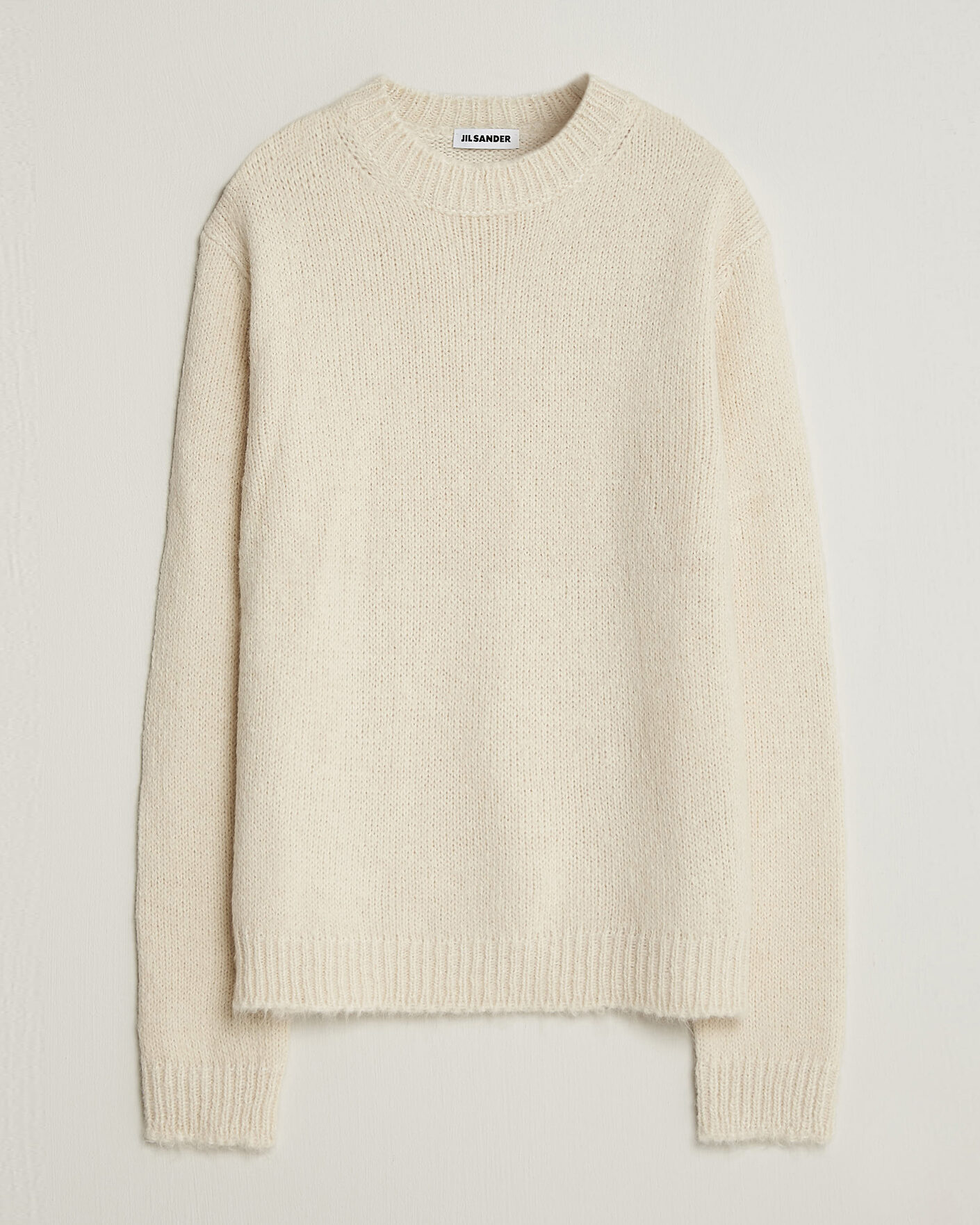 Mies | Puserot | Jil Sander | Rib Knit Sweater Off White