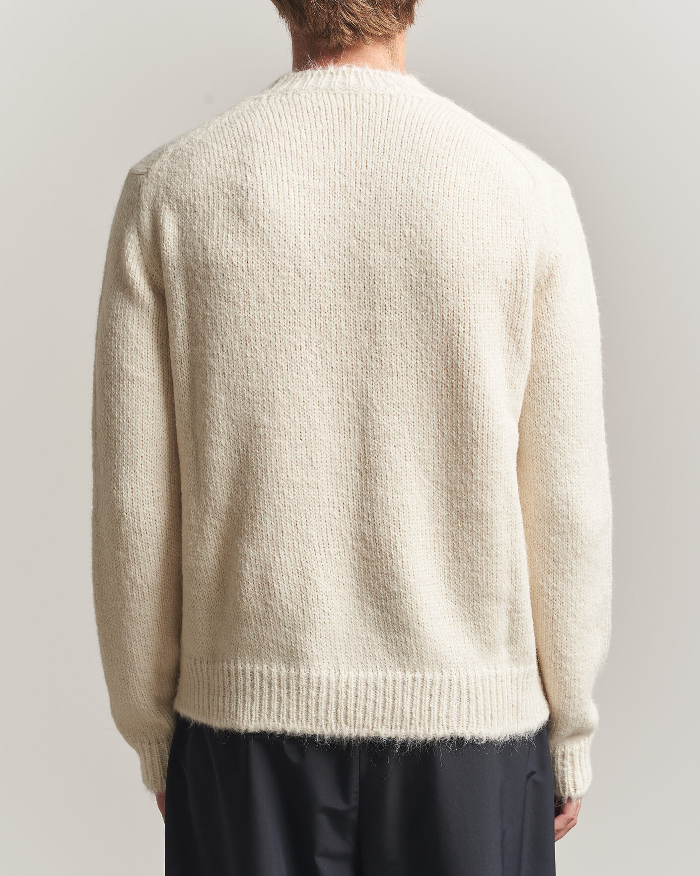 Mies | Puserot | Jil Sander | Rib Knit Sweater Off White