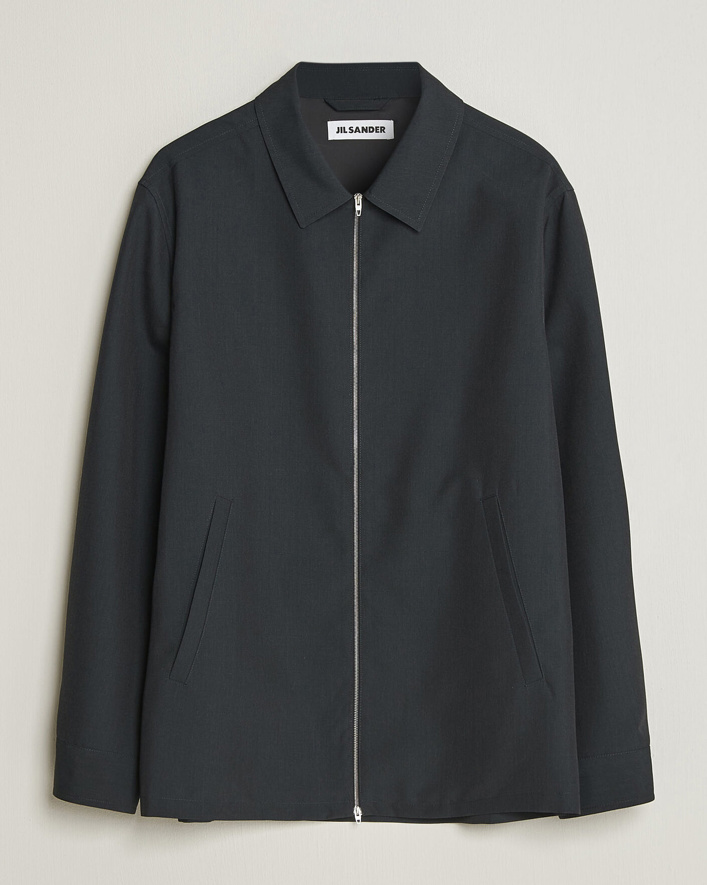 Mies | Kauluspaidat | Jil Sander | Zip Shirt Jacket Charcoal