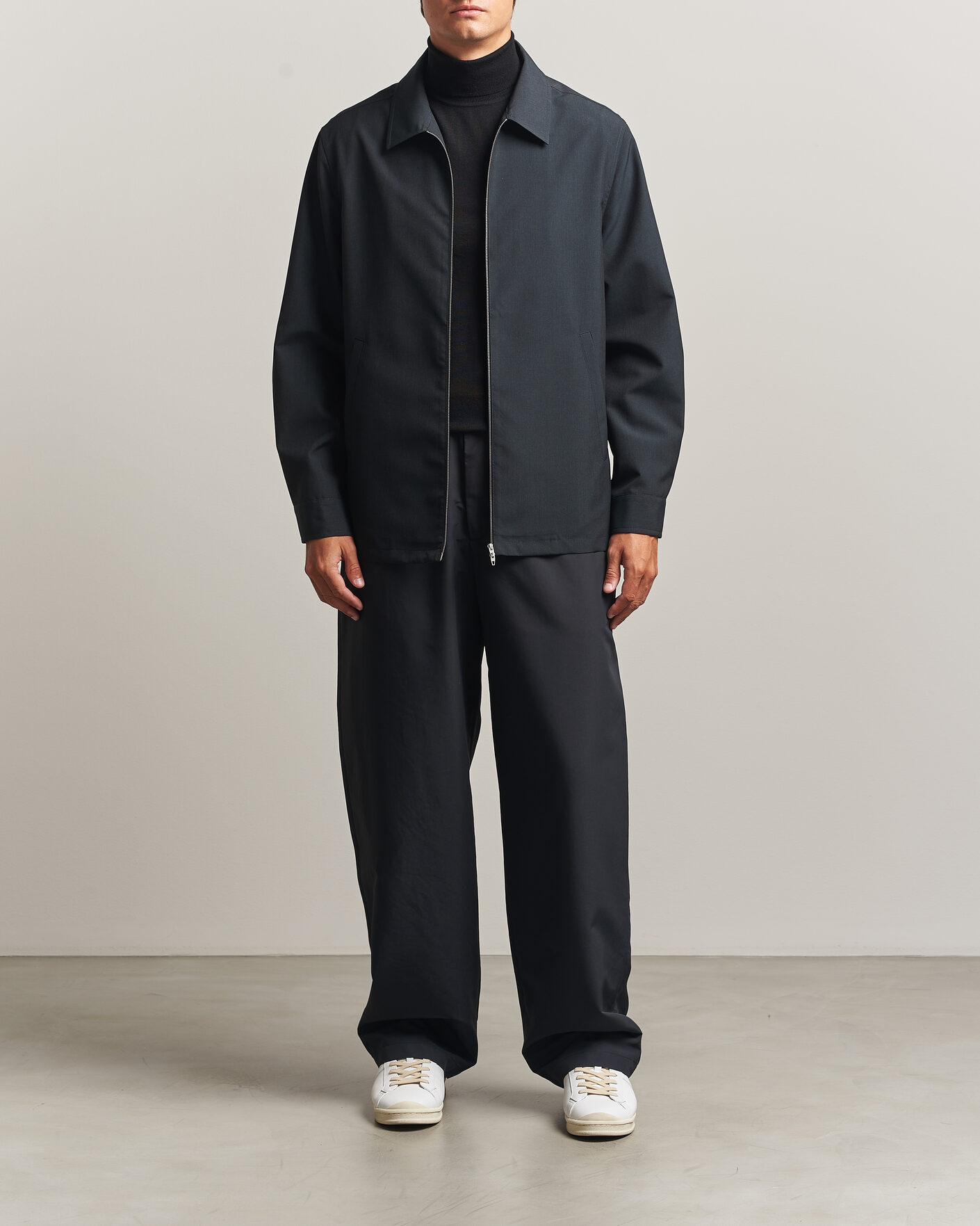 Mies | Kauluspaidat | Jil Sander | Zip Shirt Jacket Charcoal