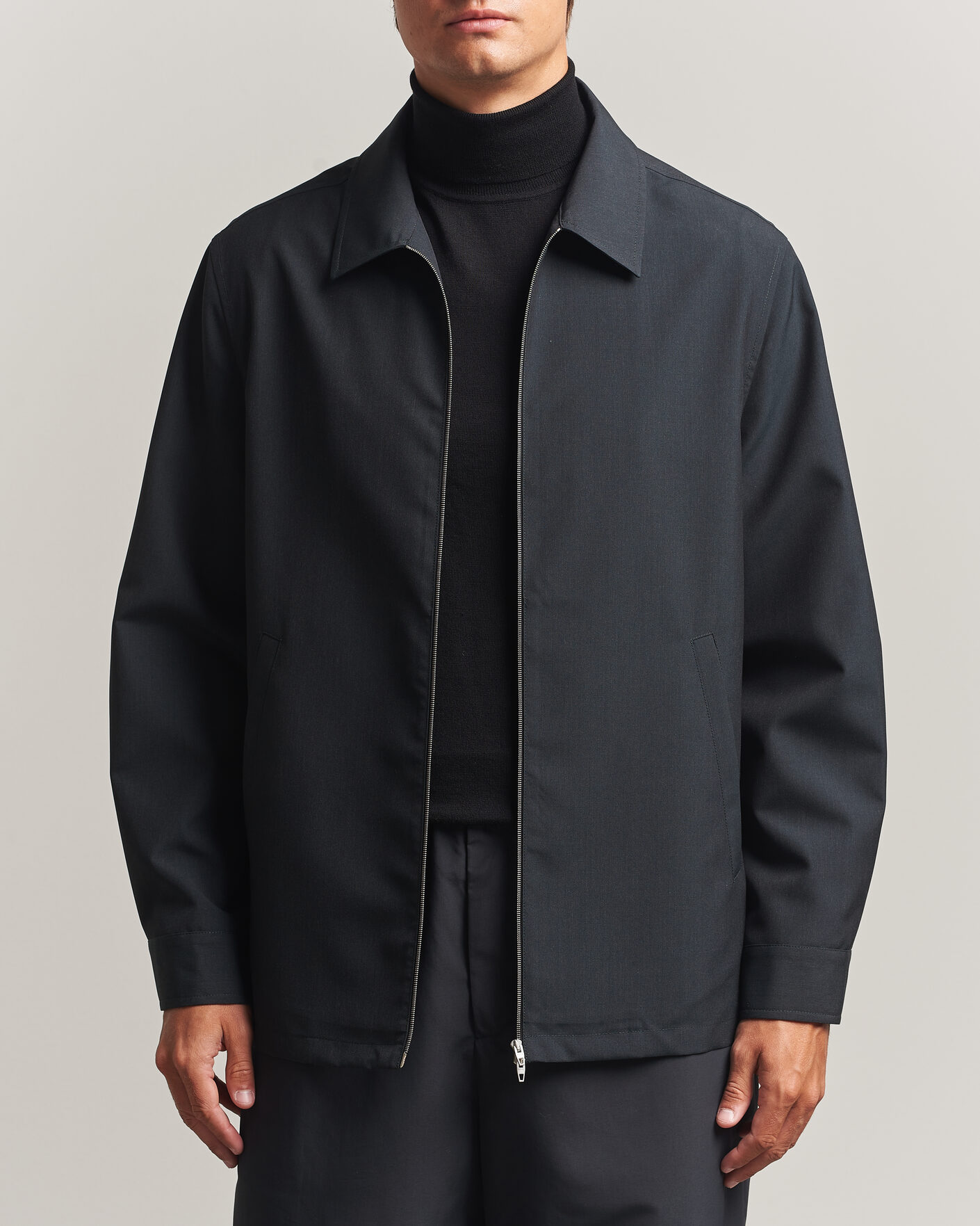 Mies | Kauluspaidat | Jil Sander | Zip Shirt Jacket Charcoal
