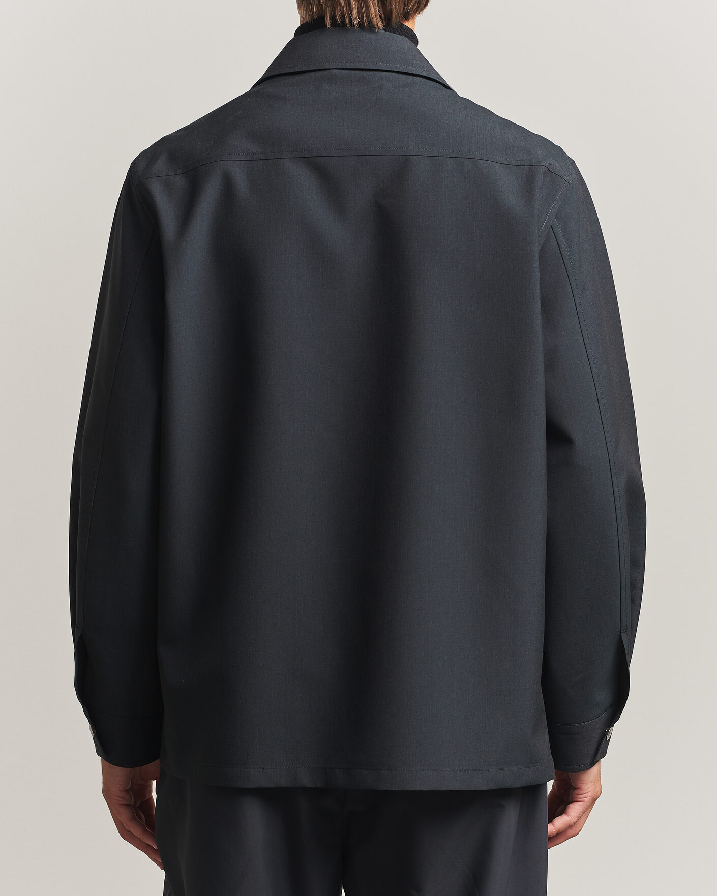 Mies | Kauluspaidat | Jil Sander | Zip Shirt Jacket Charcoal