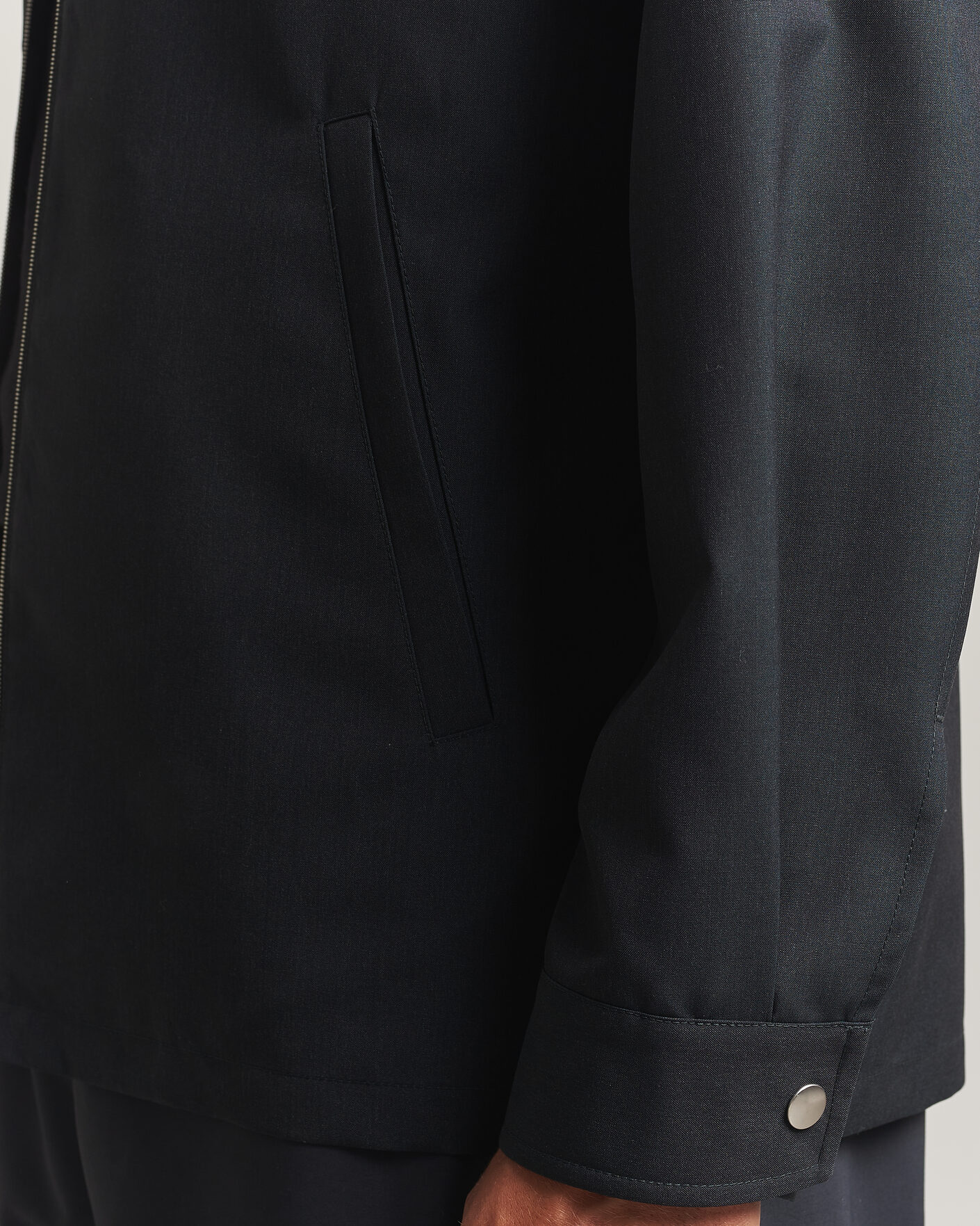 Mies | Kauluspaidat | Jil Sander | Zip Shirt Jacket Charcoal
